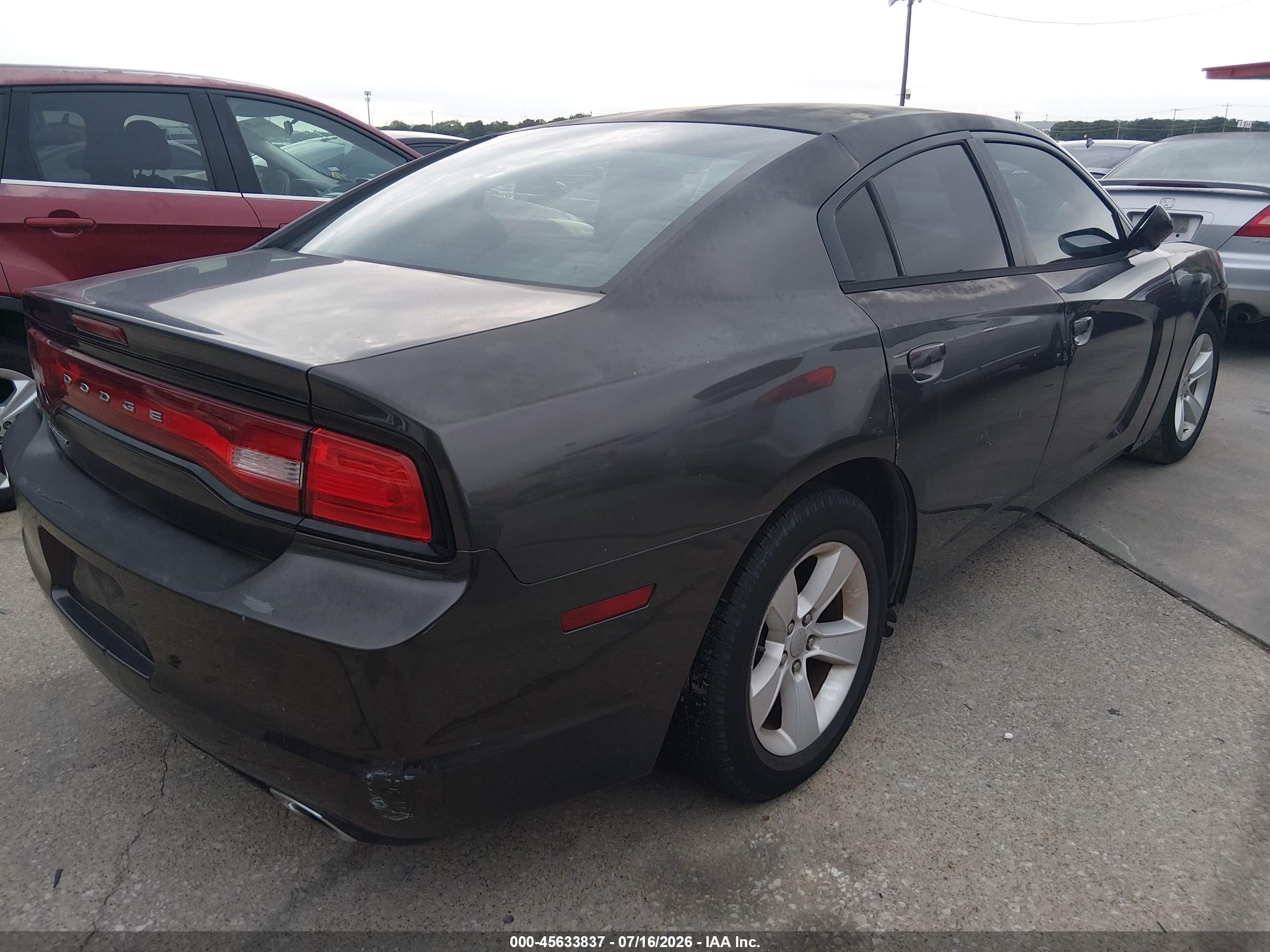 2014 Dodge Charger Se Gray vin: 2C3CDXBG2EH172834