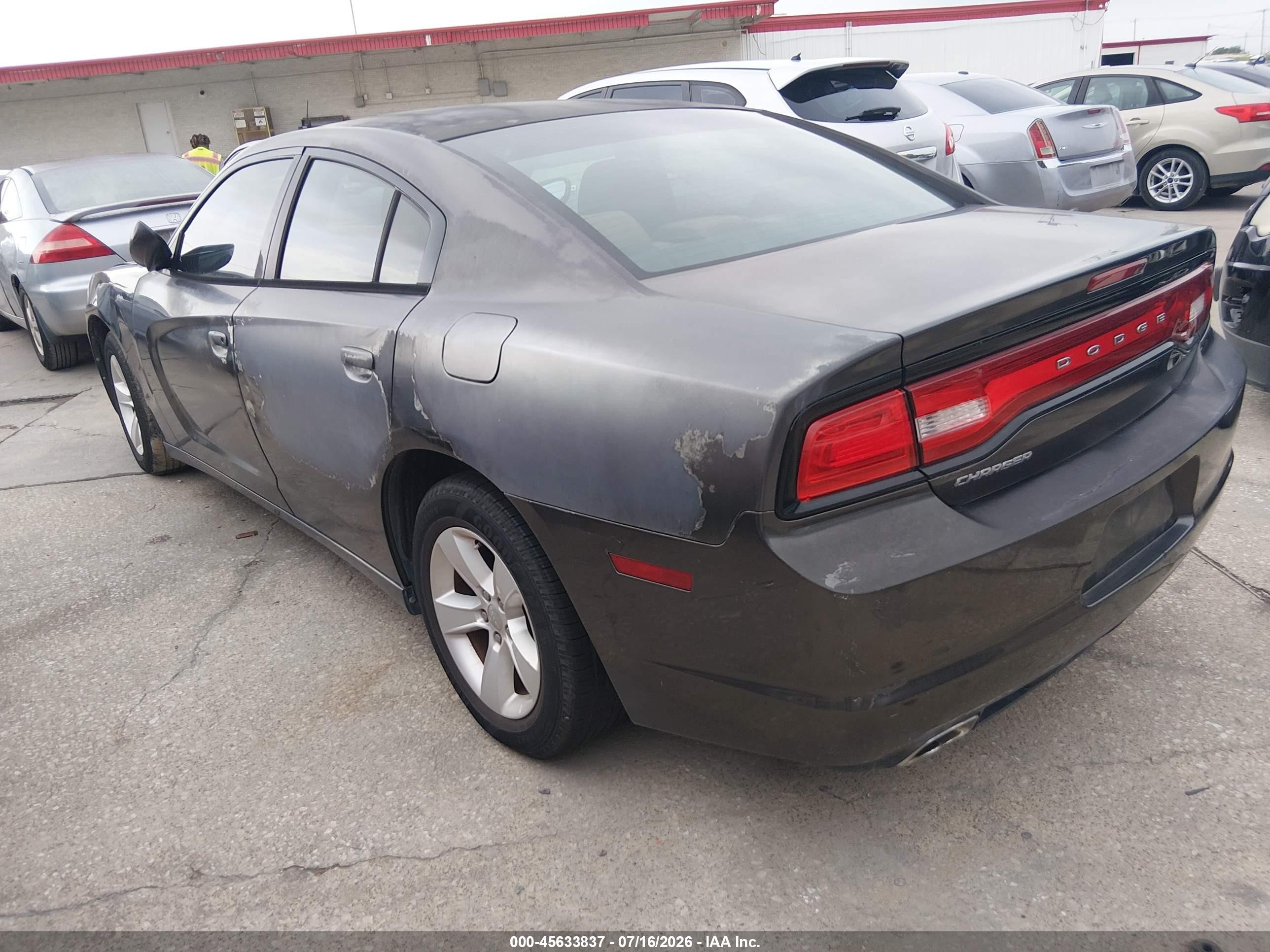 2014 Dodge Charger Se Gray vin: 2C3CDXBG2EH172834