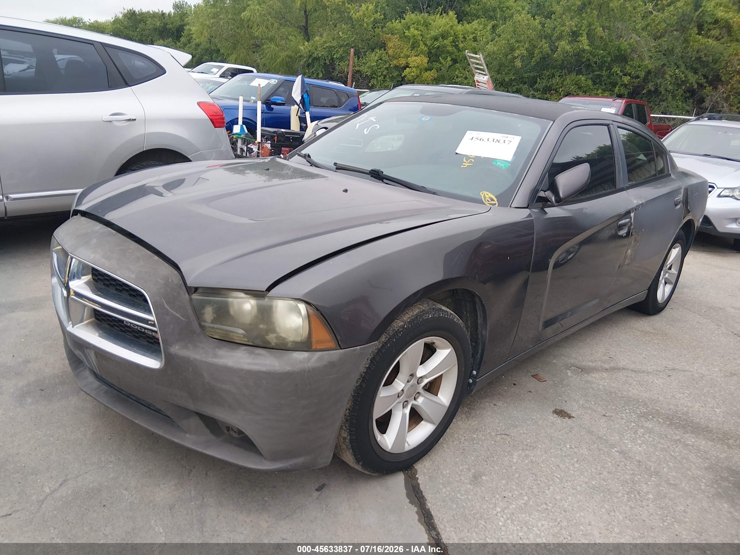 2014 Dodge Charger Se Gray vin: 2C3CDXBG2EH172834