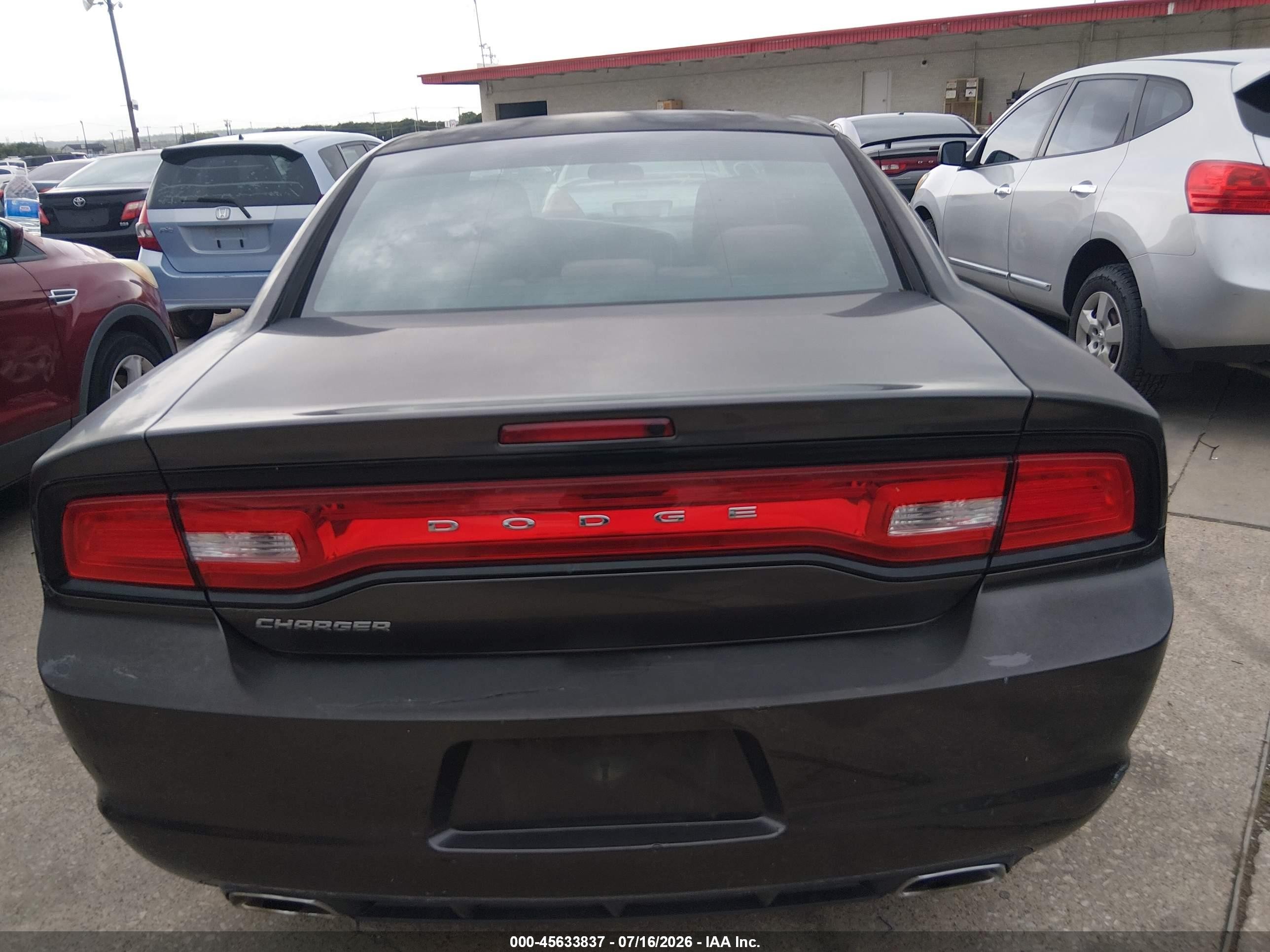 2014 Dodge Charger Se Gray vin: 2C3CDXBG2EH172834