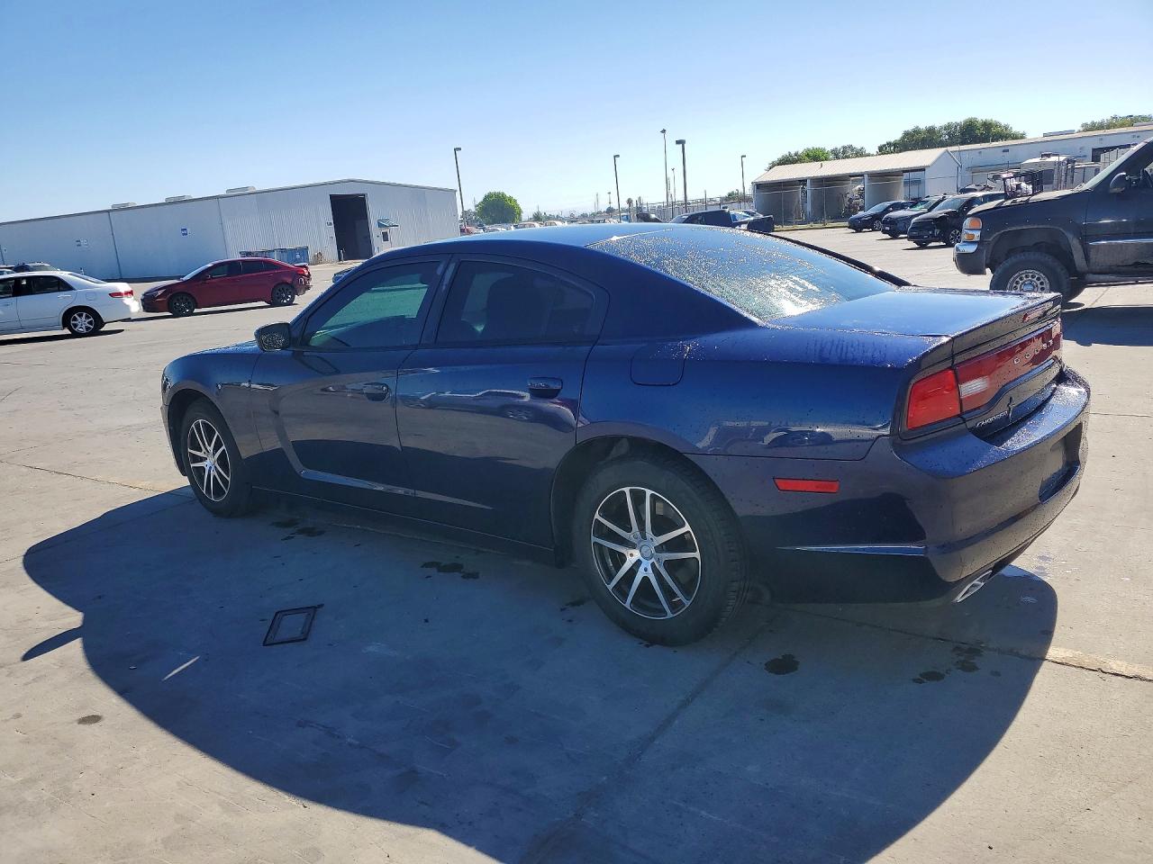 2014 Dodge Charger Se Blue vin: 2C3CDXBG2EH192114