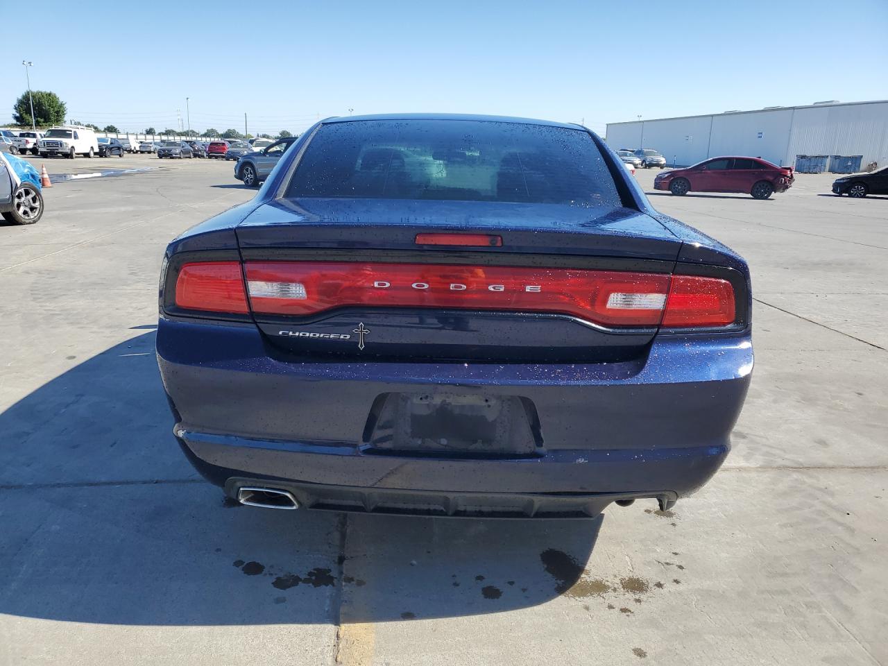 2014 Dodge Charger Se Blue vin: 2C3CDXBG2EH192114 Damage: Rear Bumper, Gouged, 1/2 To 1 Inch