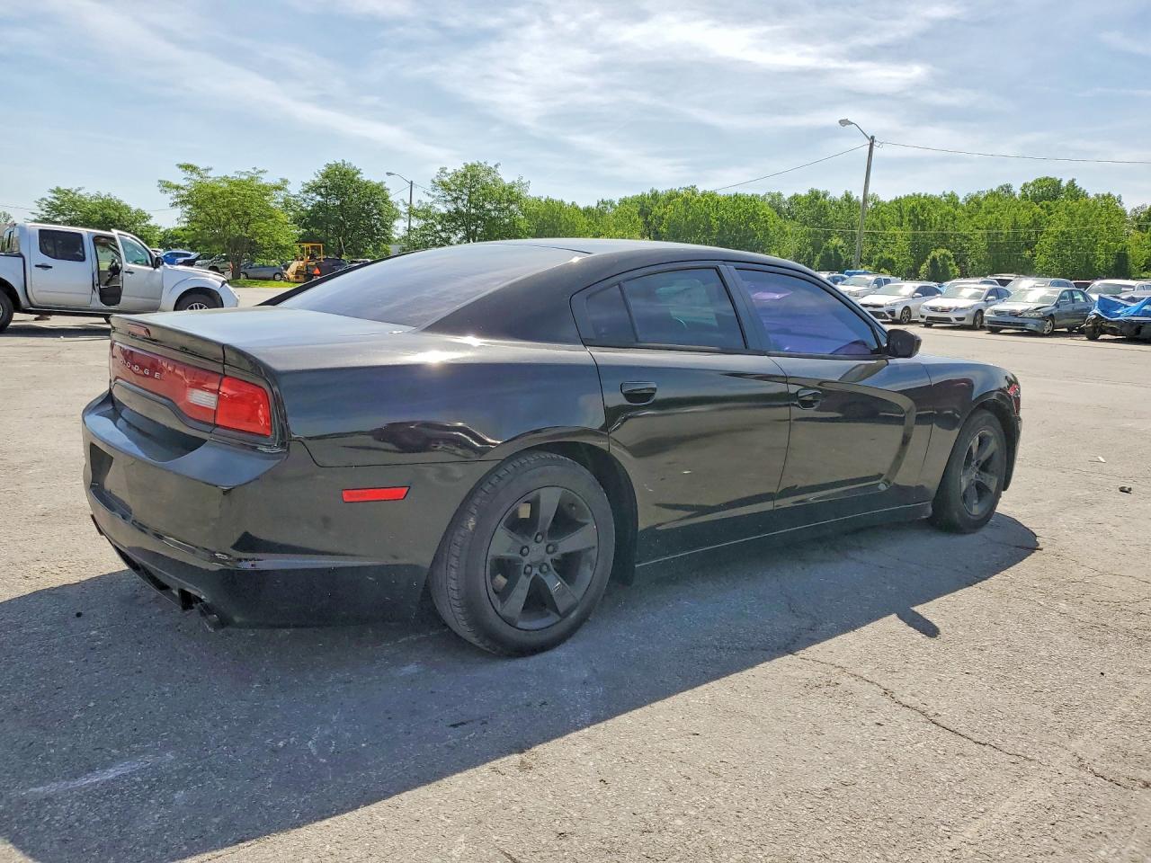 2014 Dodge Charger Se Black vin: 2C3CDXBG2EH226195