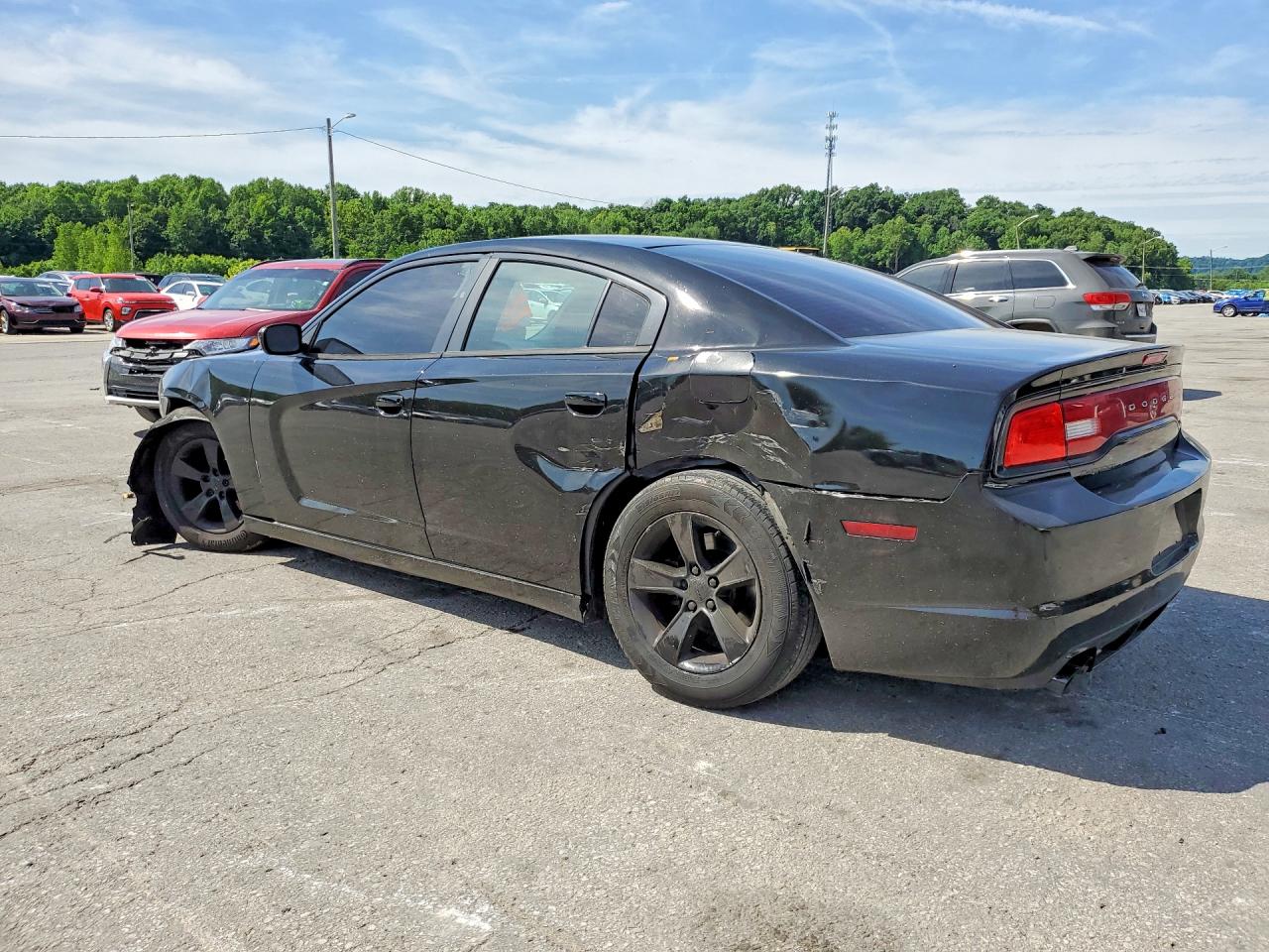2014 Dodge Charger Se Black vin: 2C3CDXBG2EH226195