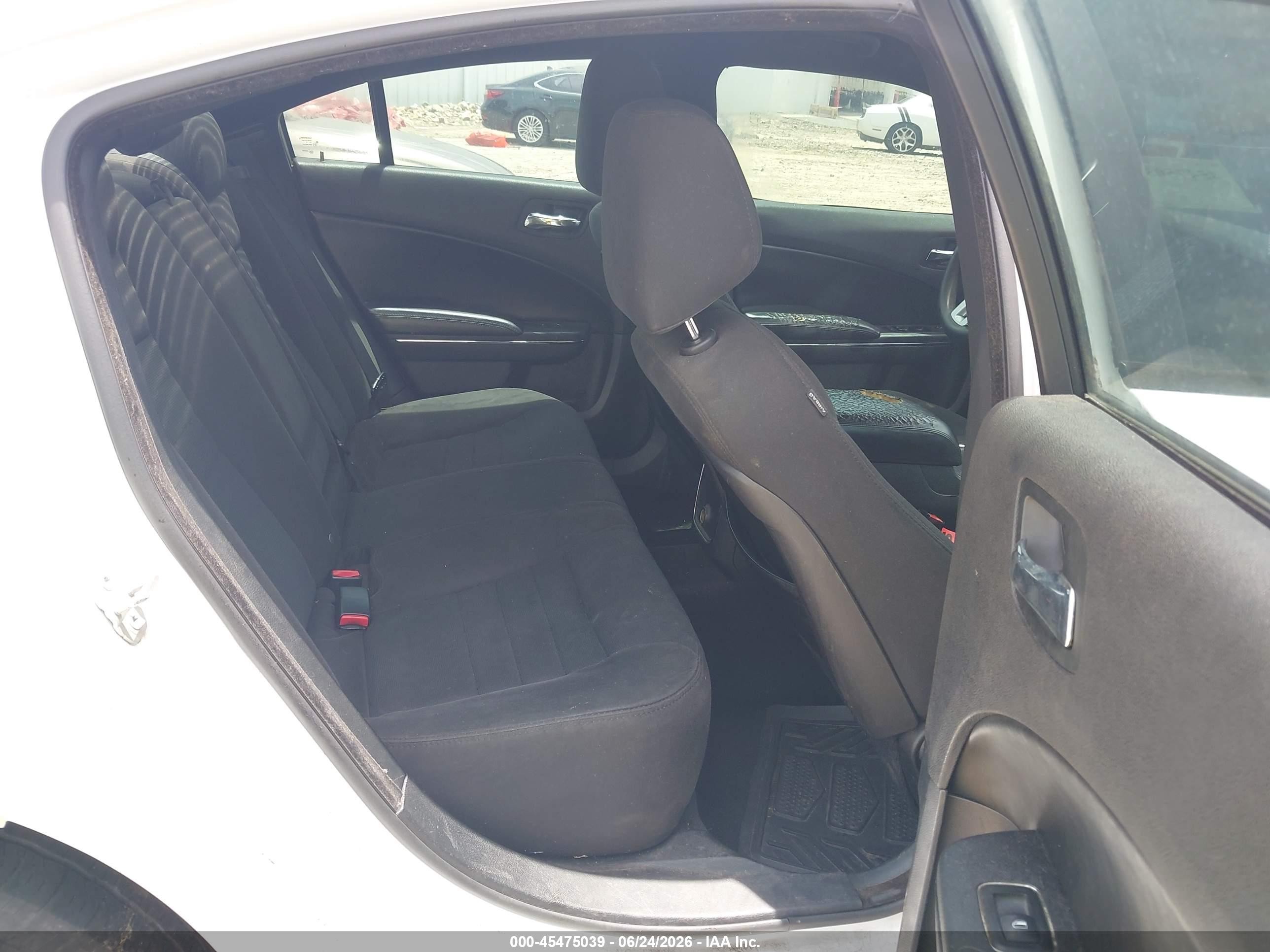 2014 Dodge Charger Se White vin: 2C3CDXBG2EH274733