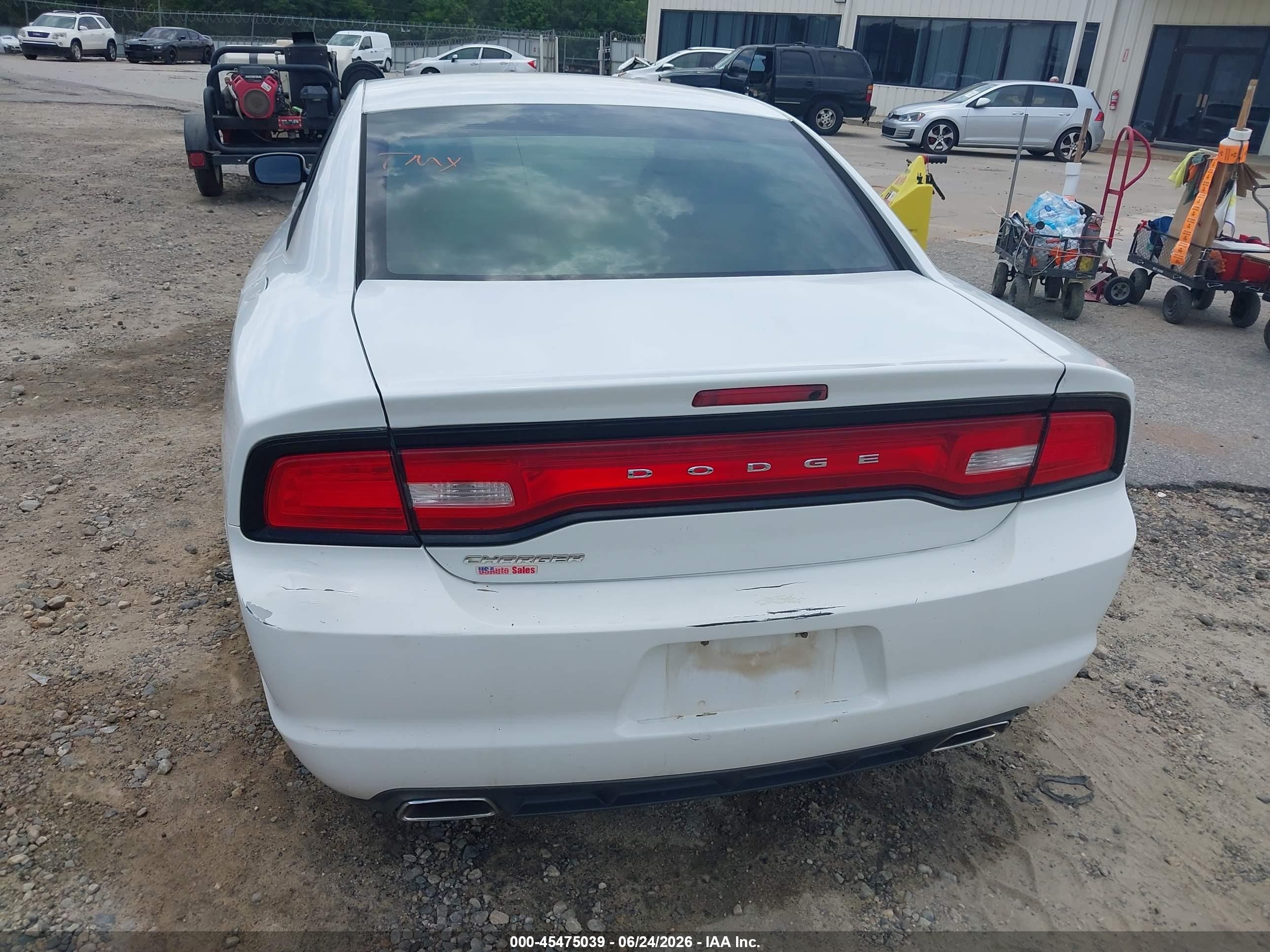 2014 Dodge Charger Se White vin: 2C3CDXBG2EH274733