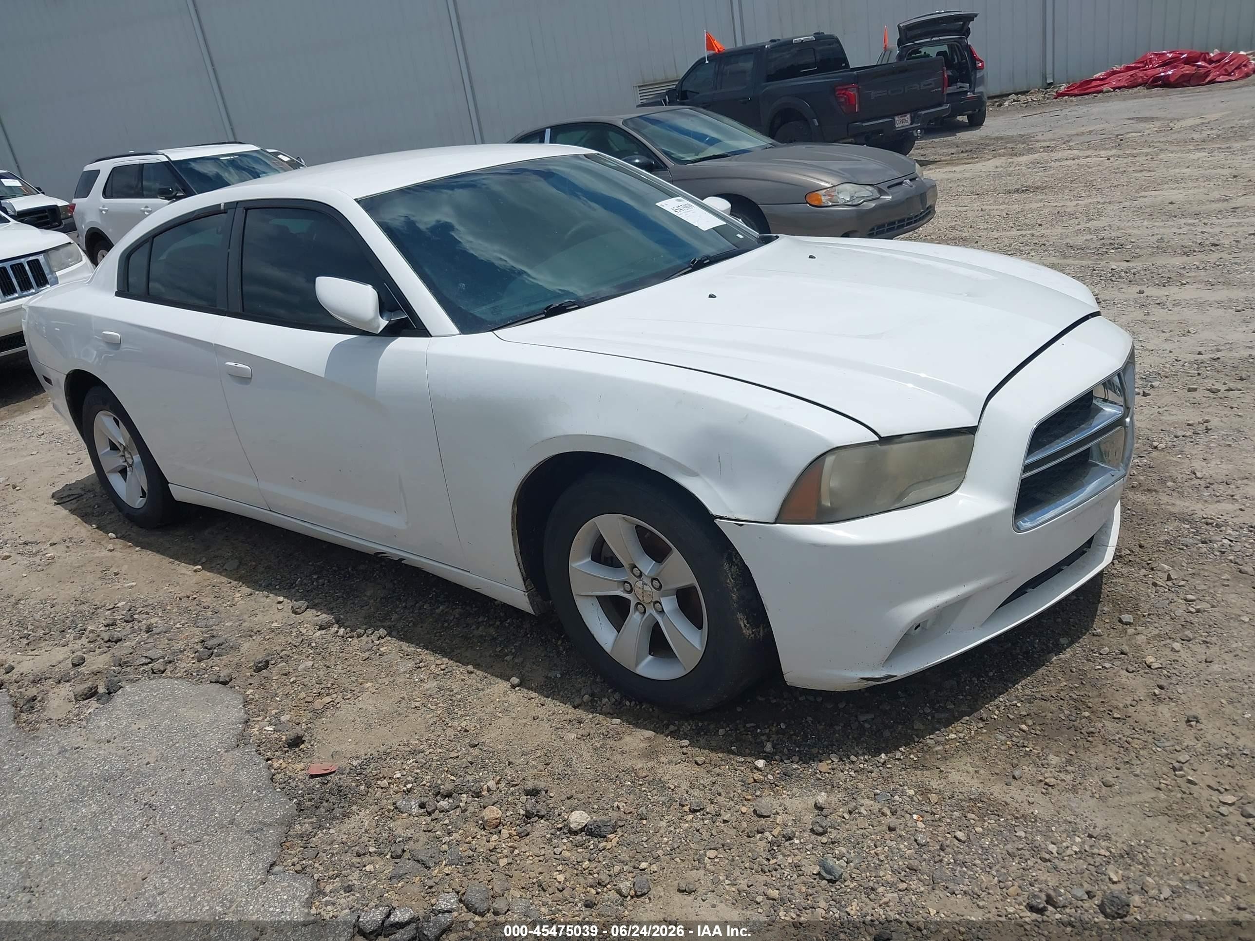 2014 Dodge Charger Se White vin: 2C3CDXBG2EH274733