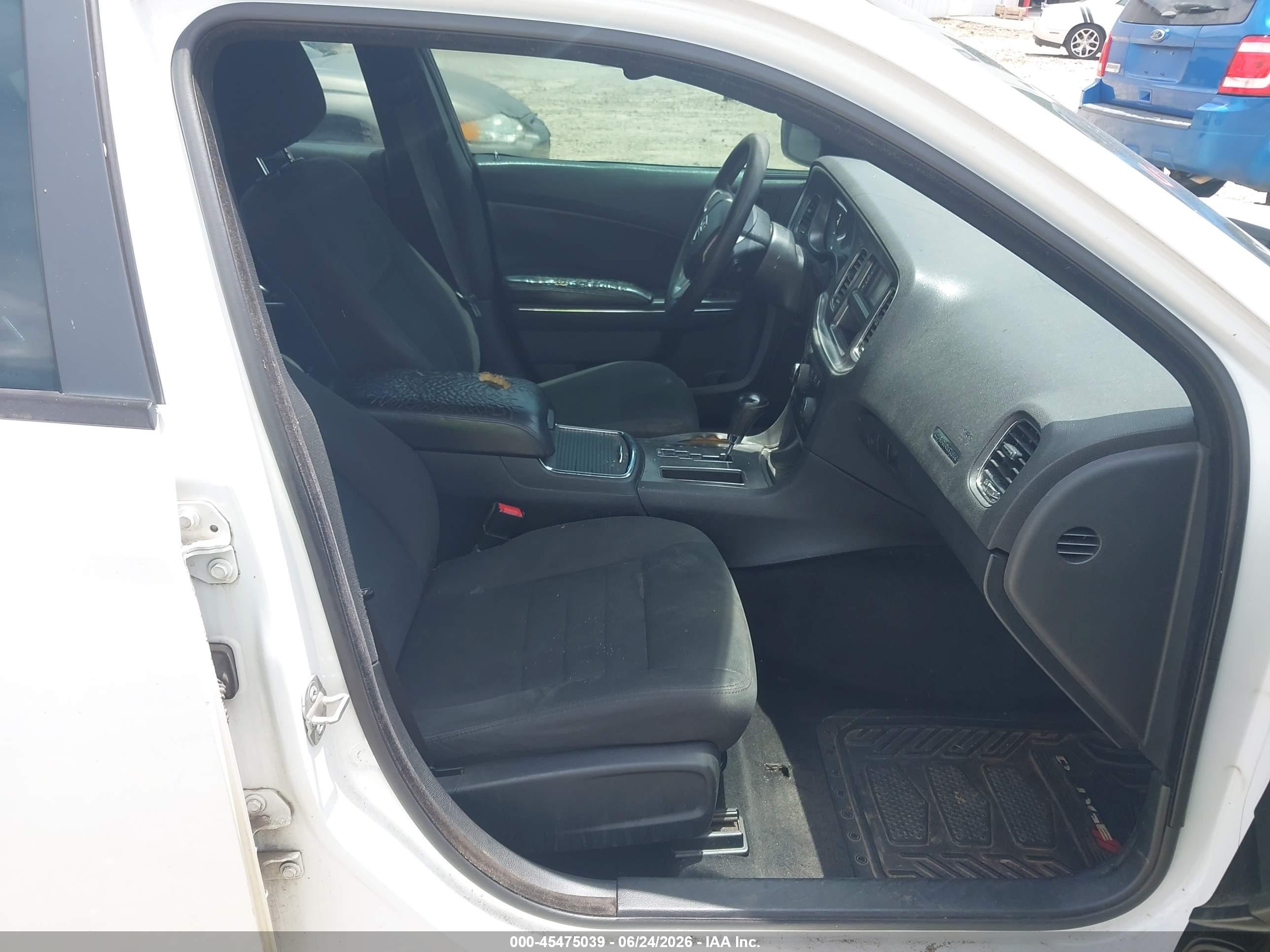 2014 Dodge Charger Se White vin: 2C3CDXBG2EH274733