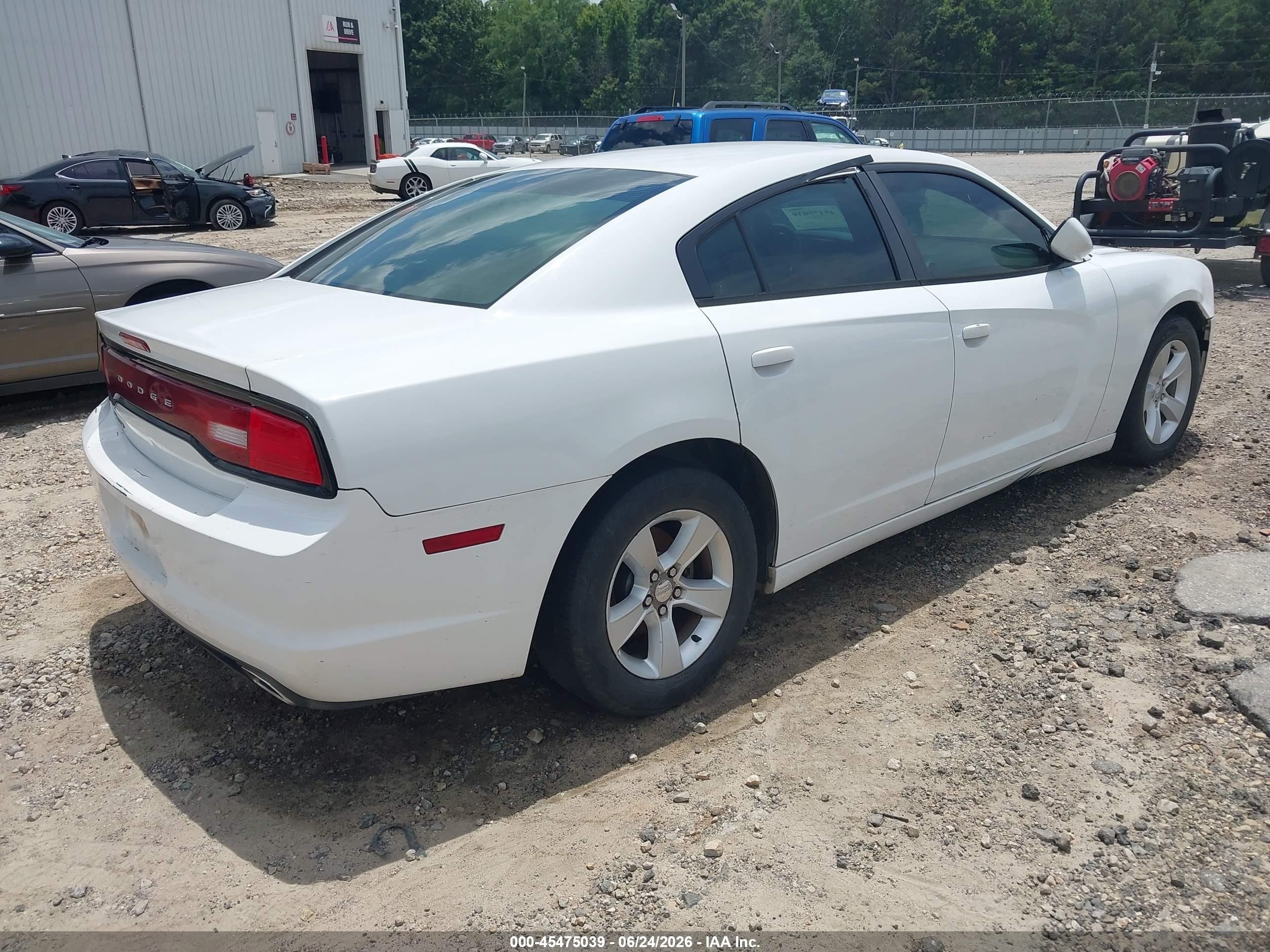 2014 Dodge Charger Se White vin: 2C3CDXBG2EH274733