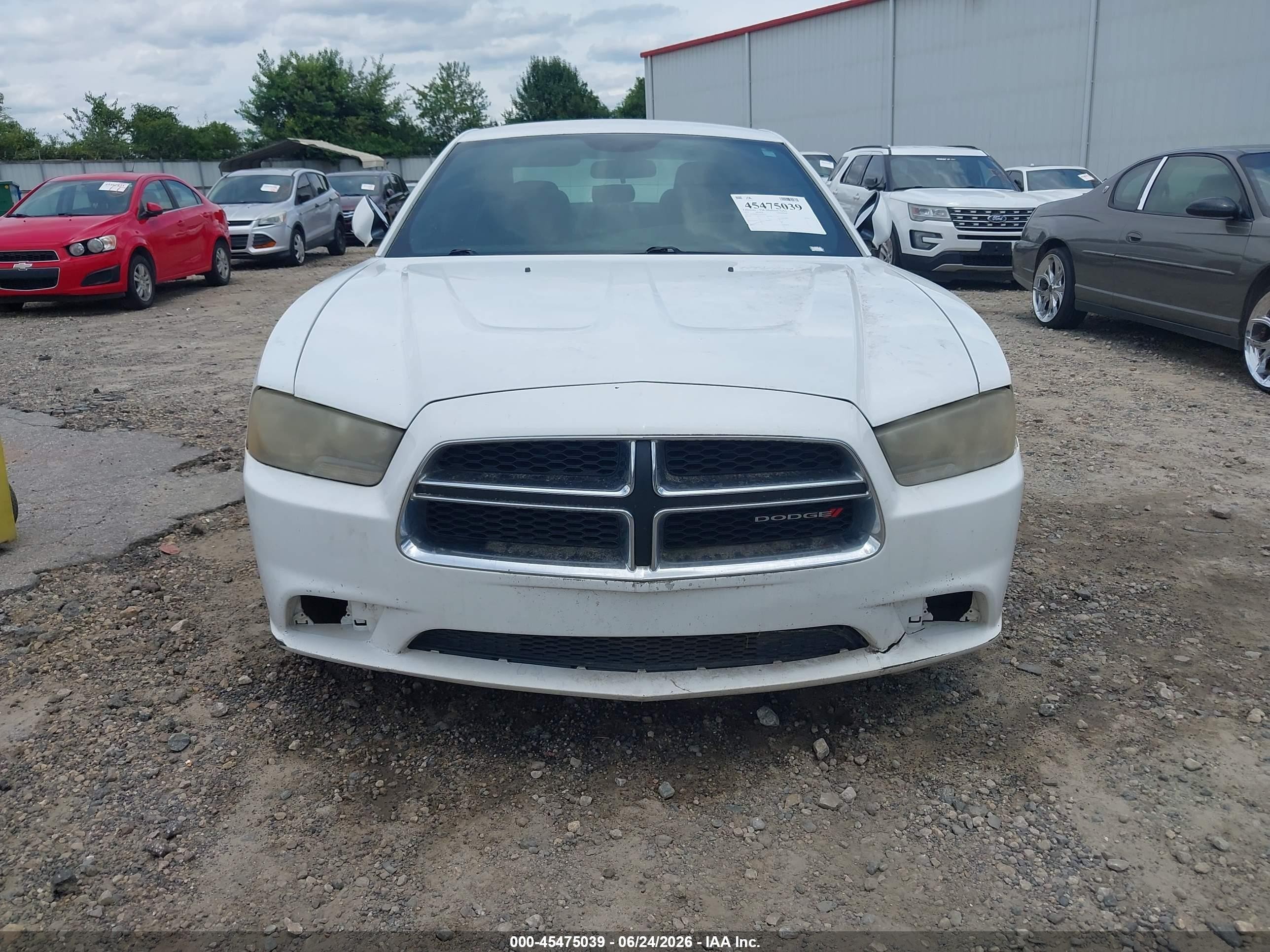 2014 Dodge Charger Se White vin: 2C3CDXBG2EH274733