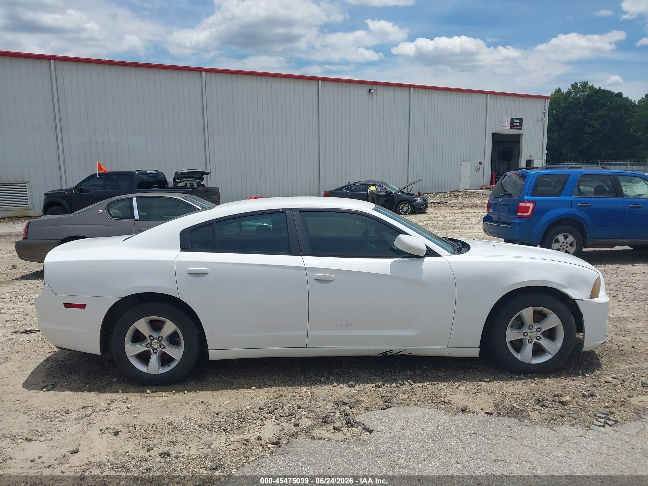 2014 Dodge Charger Se White vin: 2C3CDXBG2EH274733