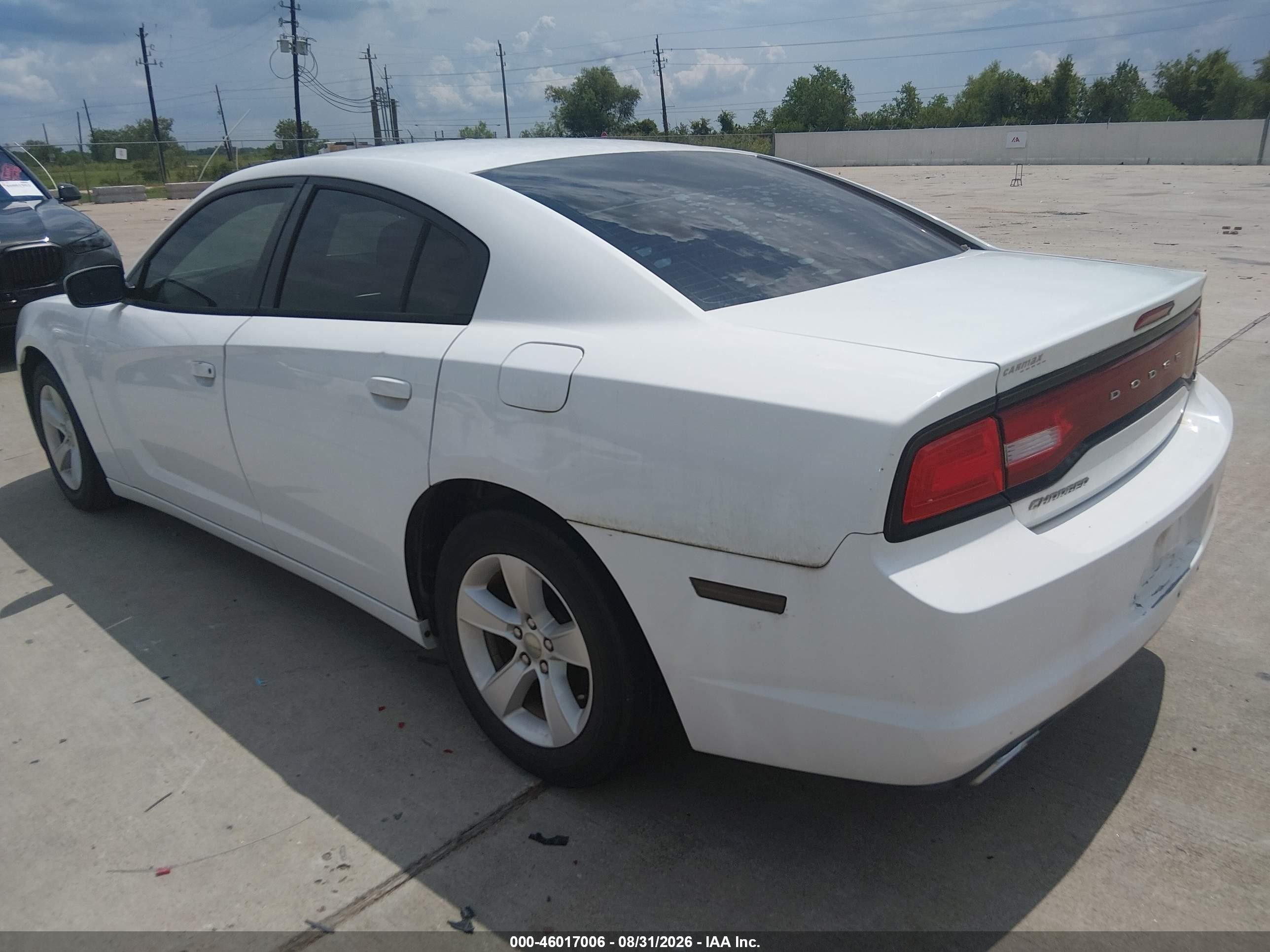 2014 Dodge Charger Se White vin: 2C3CDXBG2EH307889