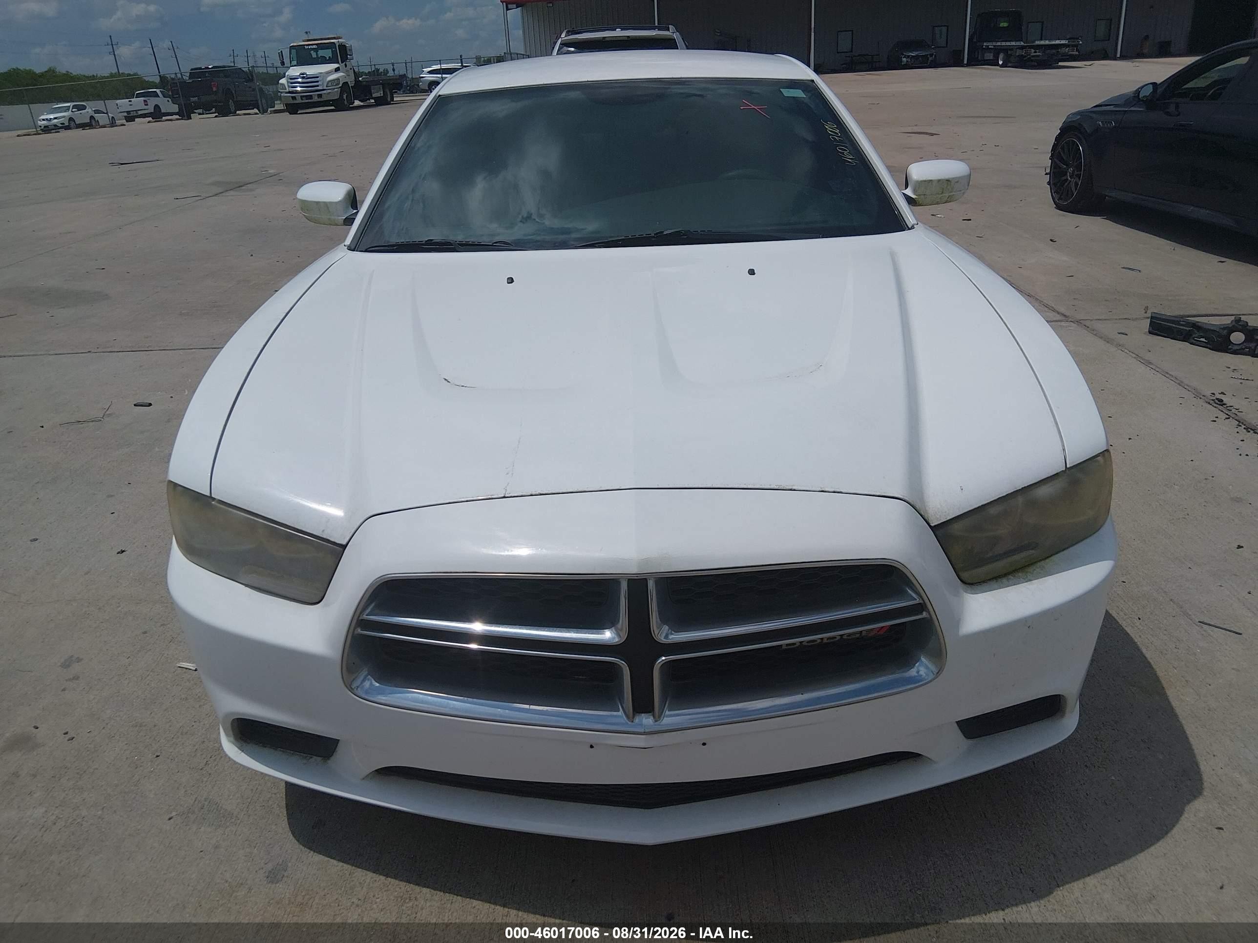 2014 Dodge Charger Se White vin: 2C3CDXBG2EH307889