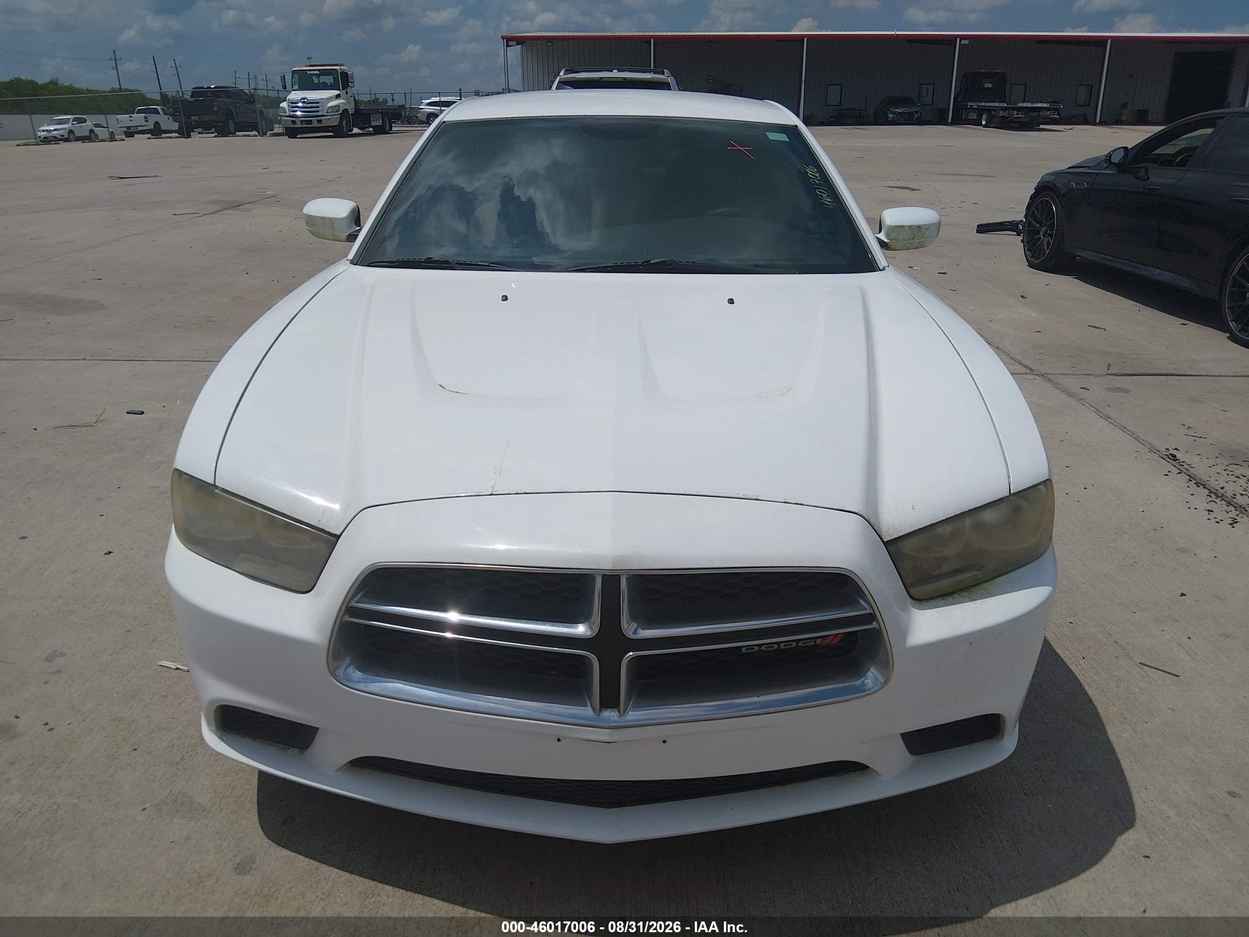 2014 Dodge Charger Se White vin: 2C3CDXBG2EH307889