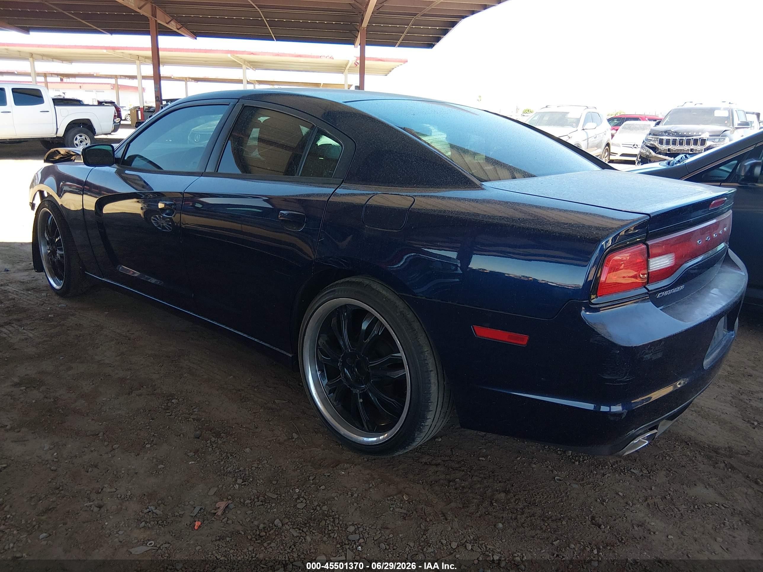 2014 Dodge Charger Se Blue vin: 2C3CDXBG2EH358972