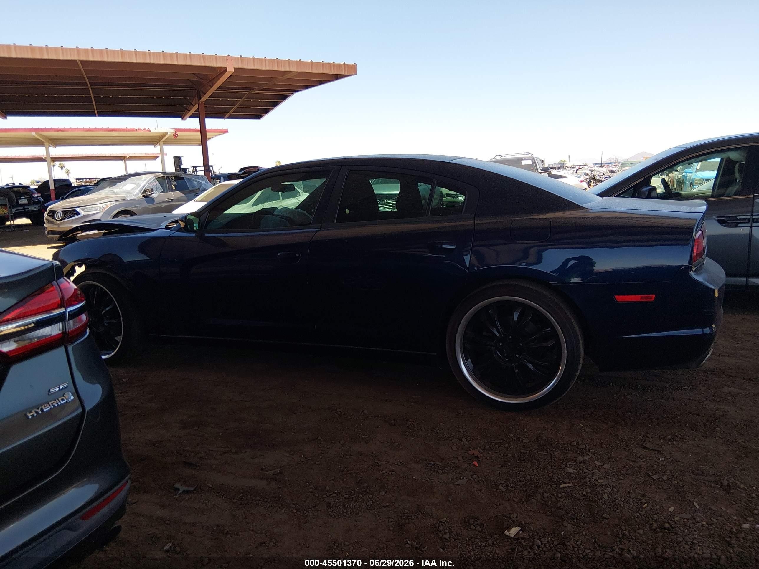 2014 Dodge Charger Se Blue vin: 2C3CDXBG2EH358972