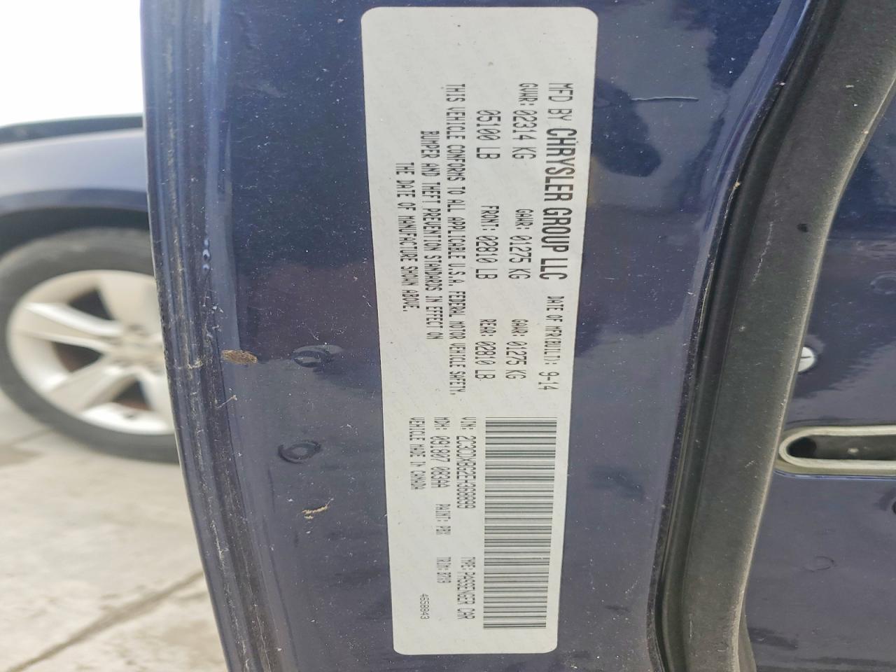 2014 Dodge Charger Se Blue vin: 2C3CDXBG2EH368899