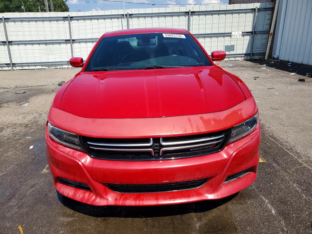 2015 Dodge Charger Se Red vin: 2C3CDXBG2FH729520