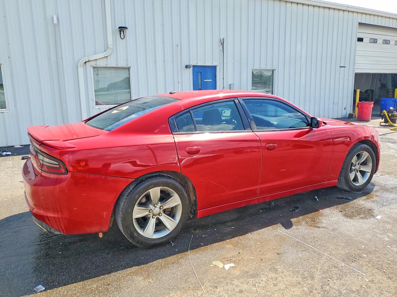 2015 Dodge Charger Se Red vin: 2C3CDXBG2FH729520