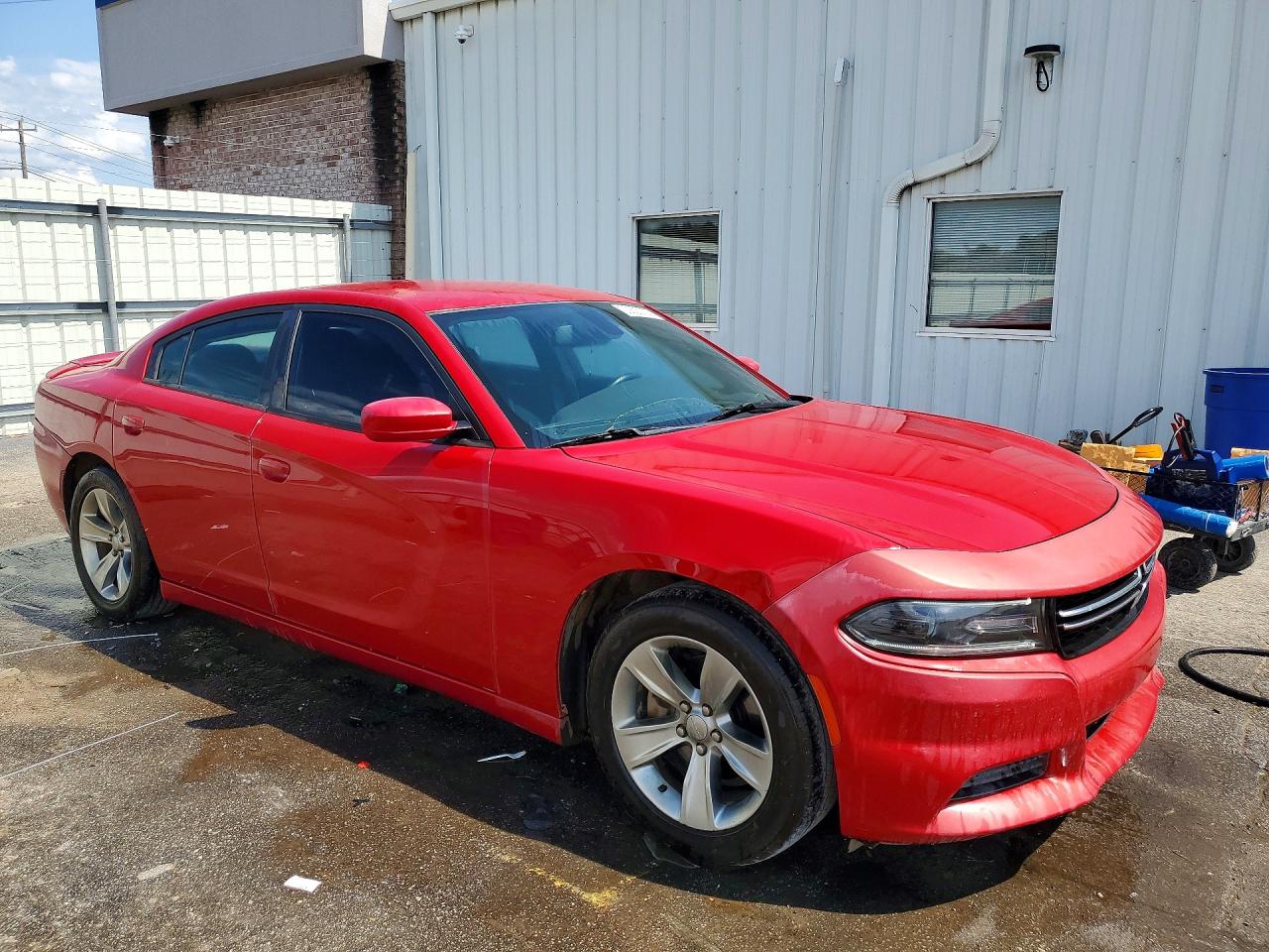 2015 Dodge Charger Se Red vin: 2C3CDXBG2FH729520