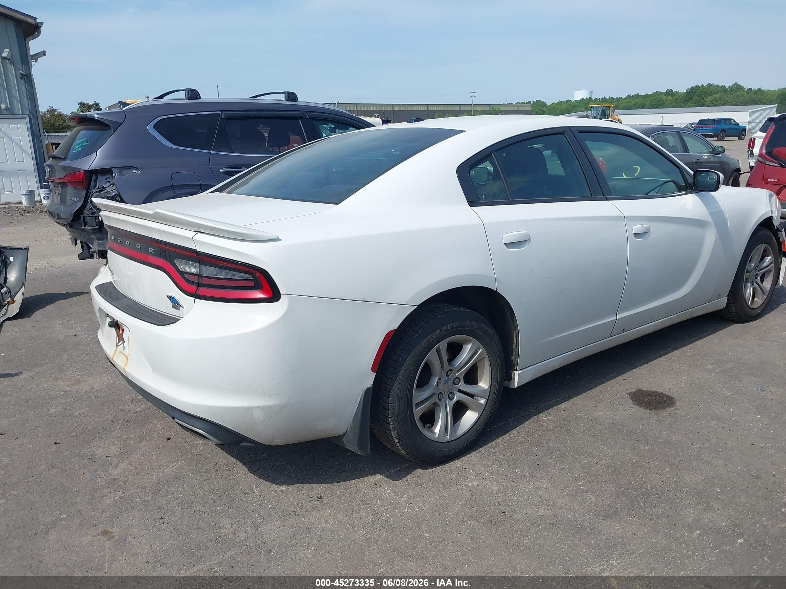 2015 Dodge Charger Se White vin: 2C3CDXBG2FH731719