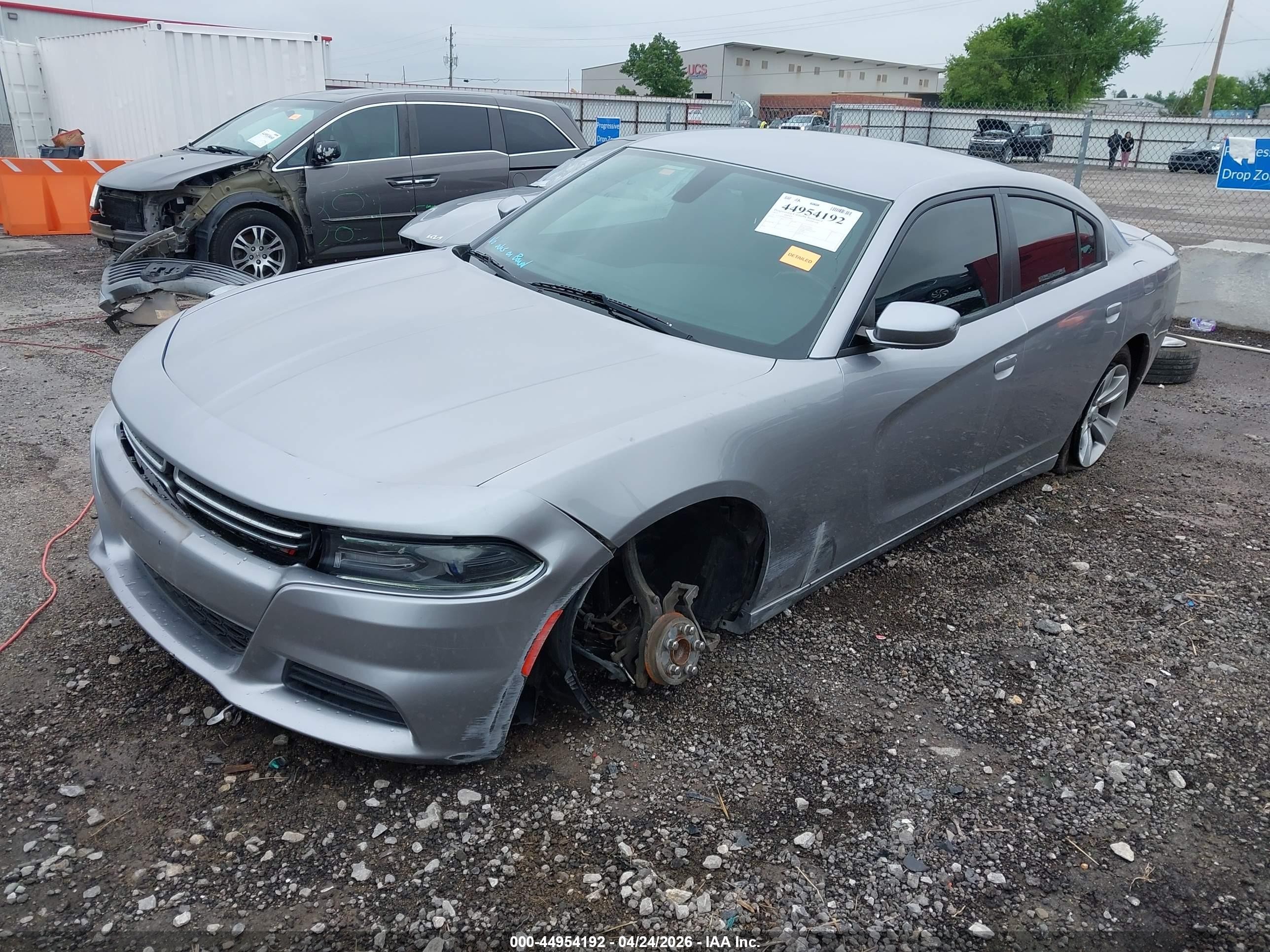 2015 Dodge Charger Se Gray vin: 2C3CDXBG2FH734667