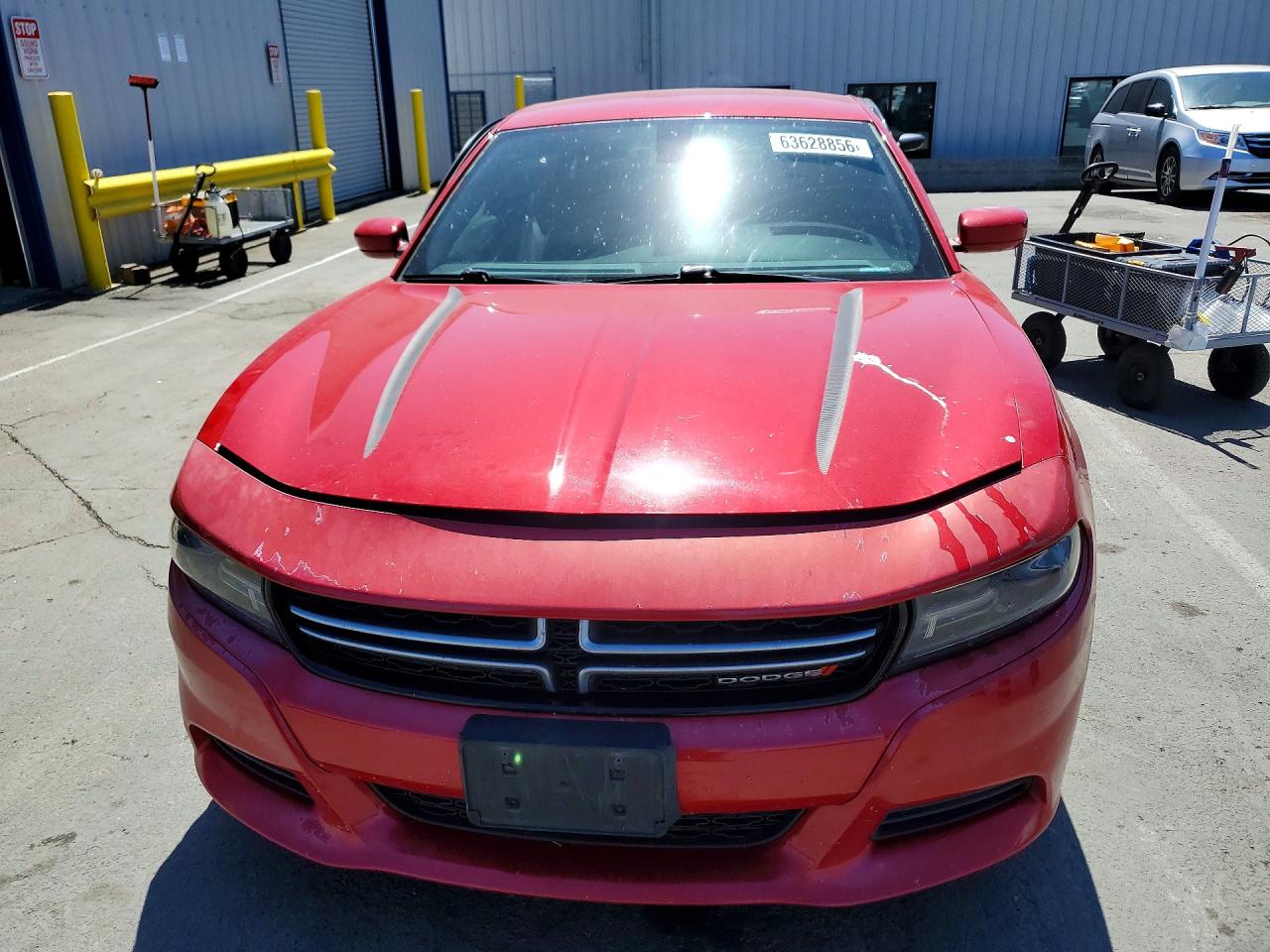 2015 Dodge Charger Se Red vin: 2C3CDXBG2FH762596