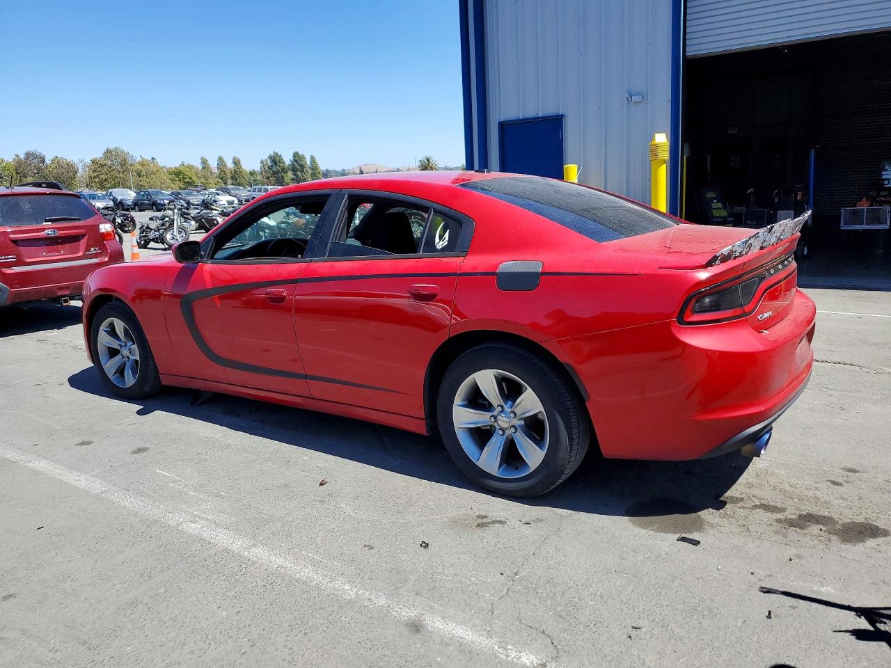2015 Dodge Charger Se Red vin: 2C3CDXBG2FH762596