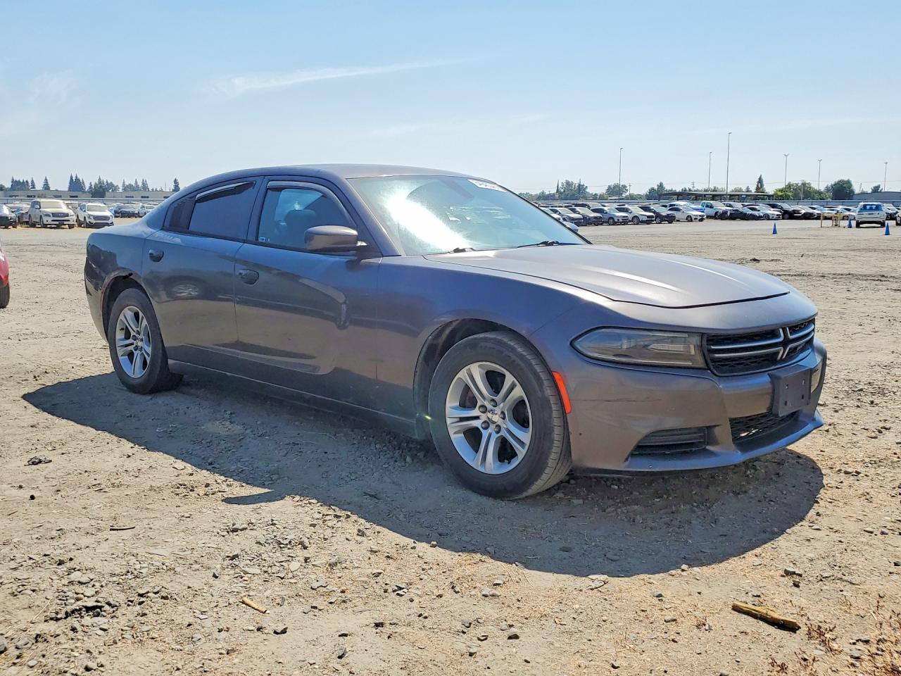 2015 Dodge Charger Se Gray vin: 2C3CDXBG2FH785022