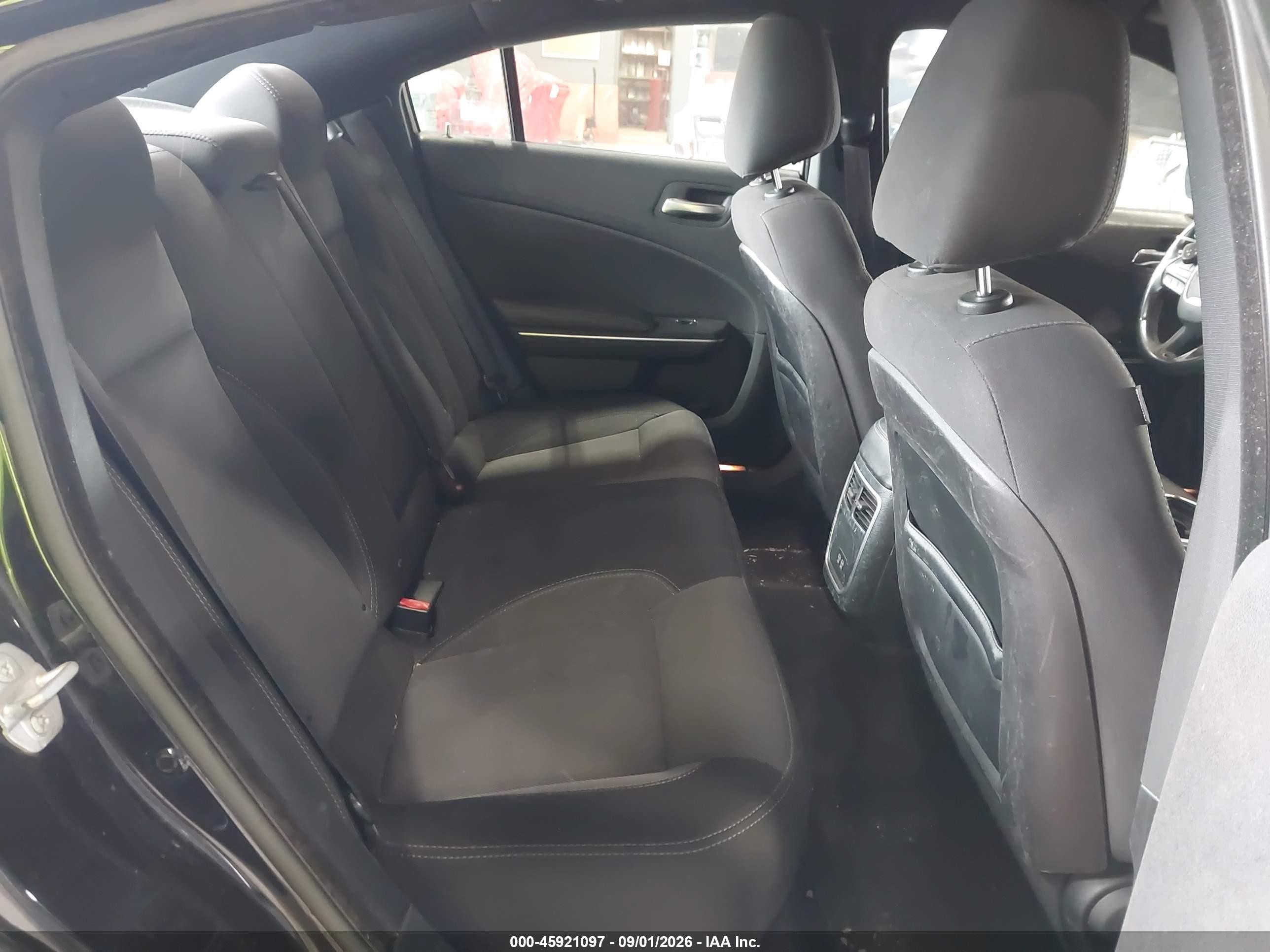 2015 Dodge Charger Se Black vin: 2C3CDXBG2FH790446