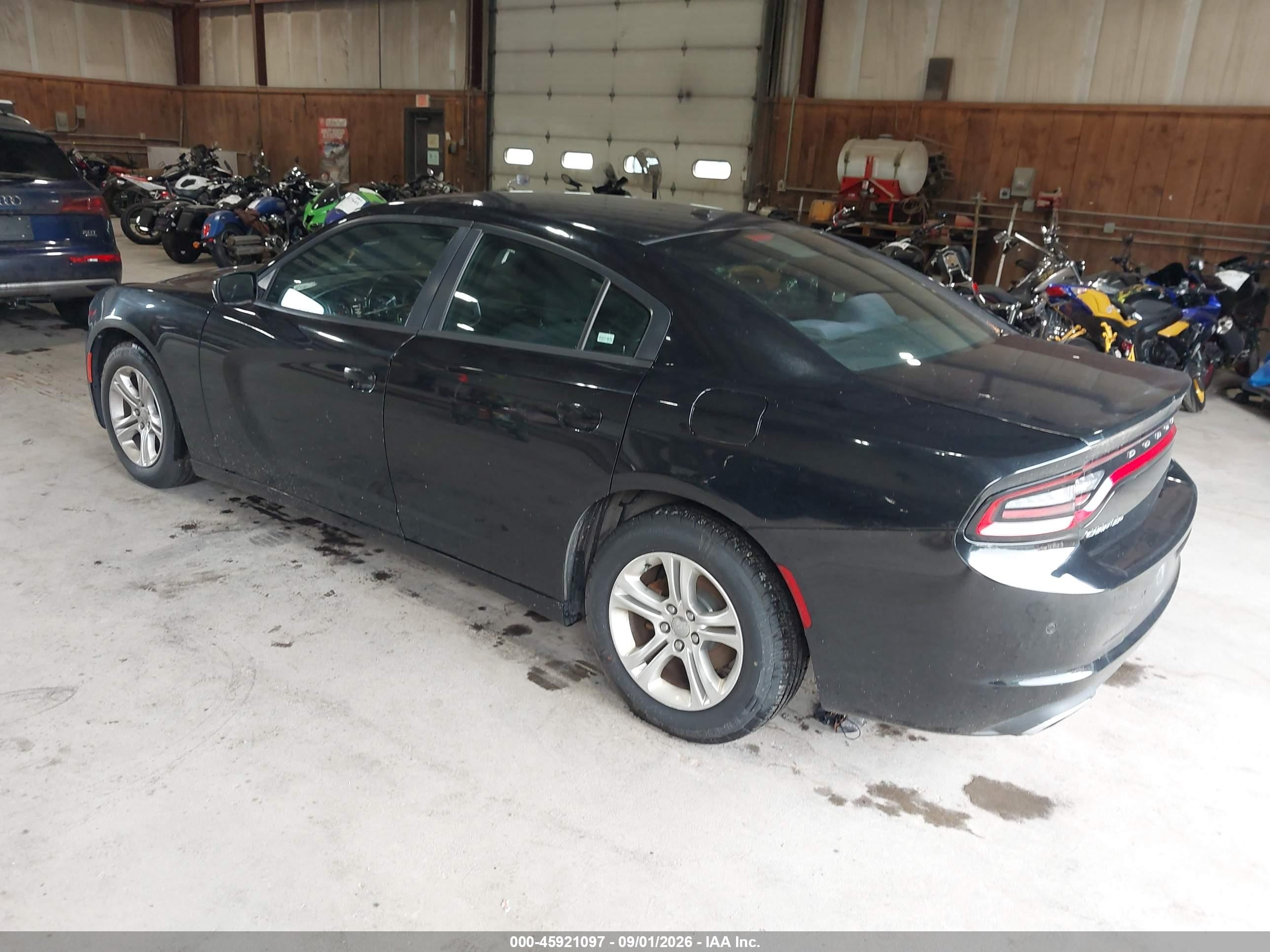 2015 Dodge Charger Se Black vin: 2C3CDXBG2FH790446