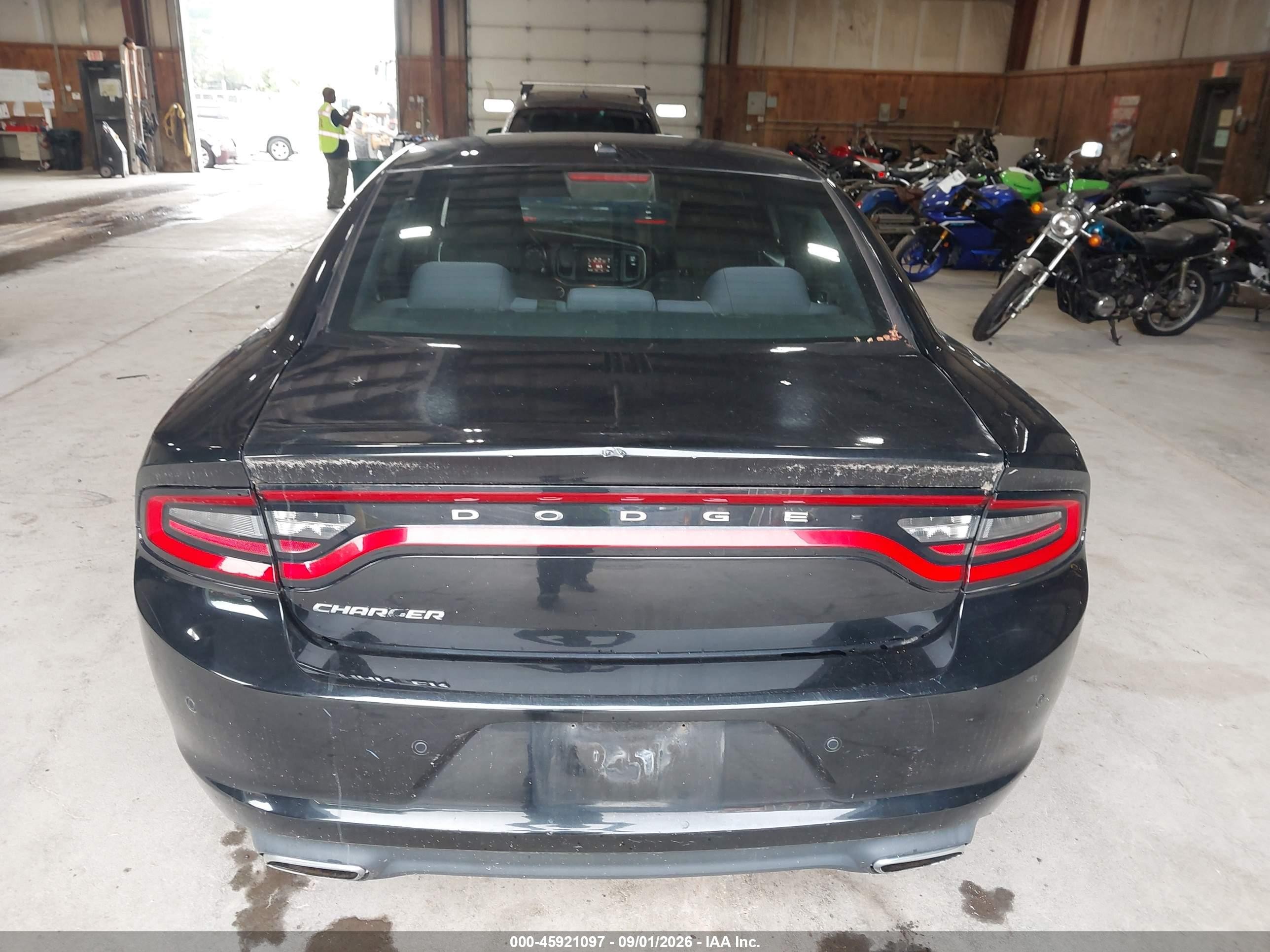 2015 Dodge Charger Se Black vin: 2C3CDXBG2FH790446