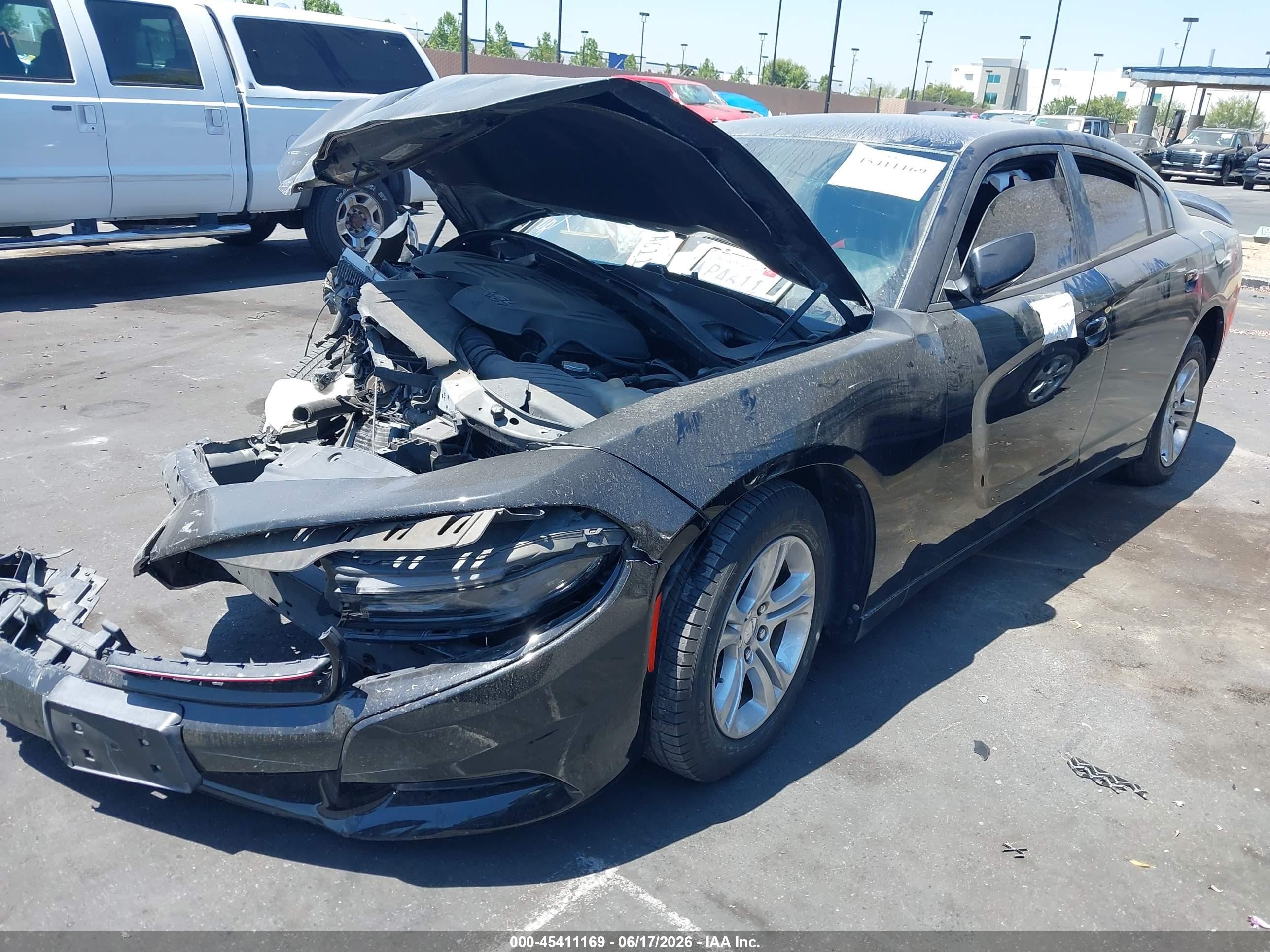 2015 Dodge Charger Se Black vin: 2C3CDXBG2FH790916