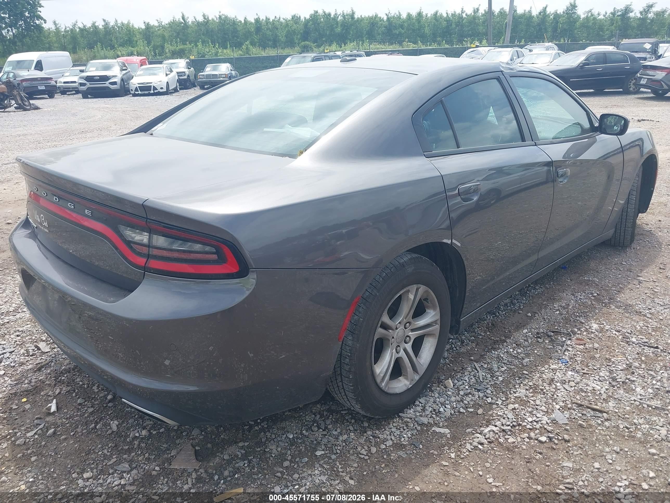 2015 Dodge Charger Se Gray vin: 2C3CDXBG2FH870636