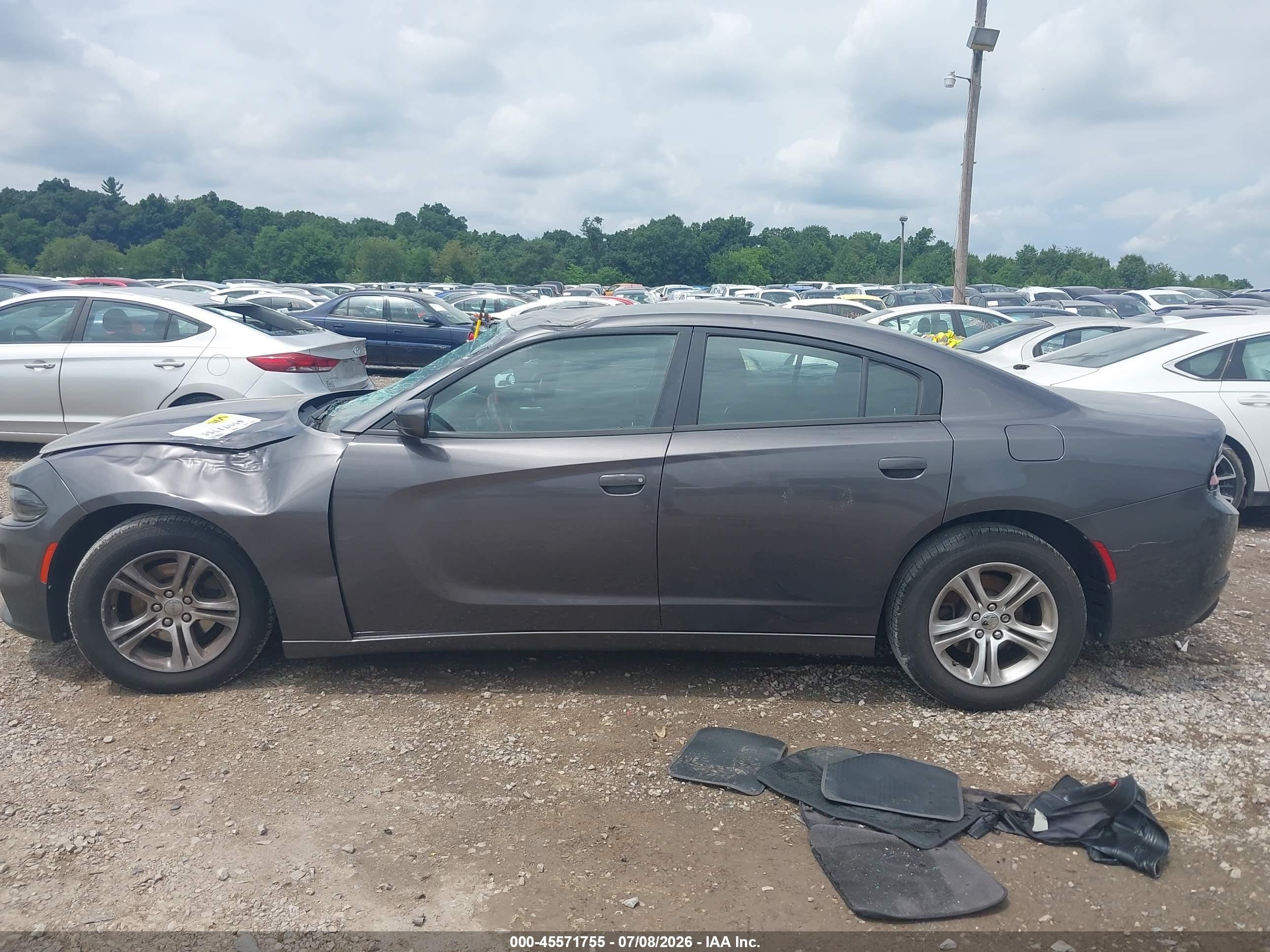 2015 Dodge Charger Se Gray vin: 2C3CDXBG2FH870636