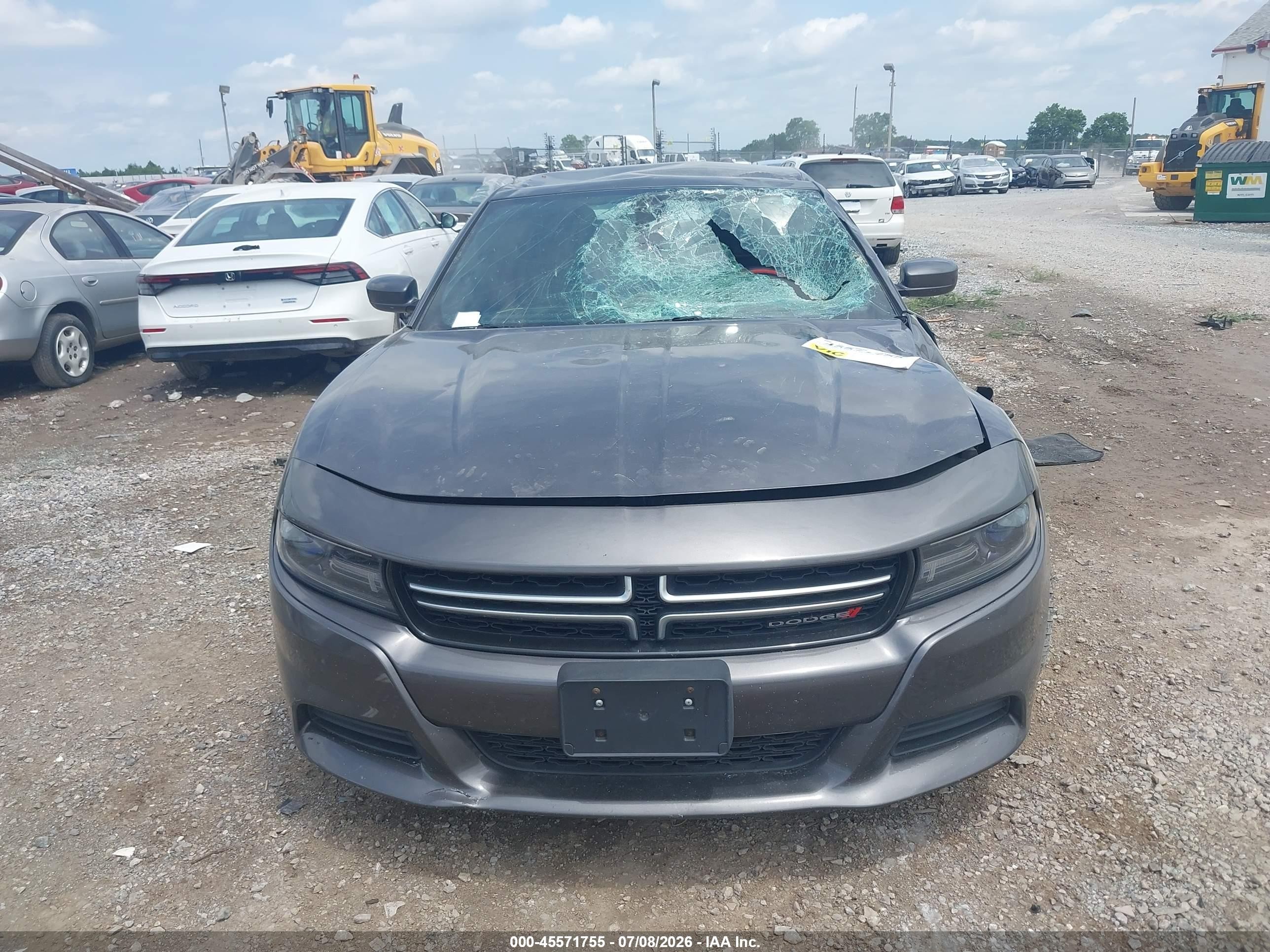 2015 Dodge Charger Se Gray vin: 2C3CDXBG2FH870636