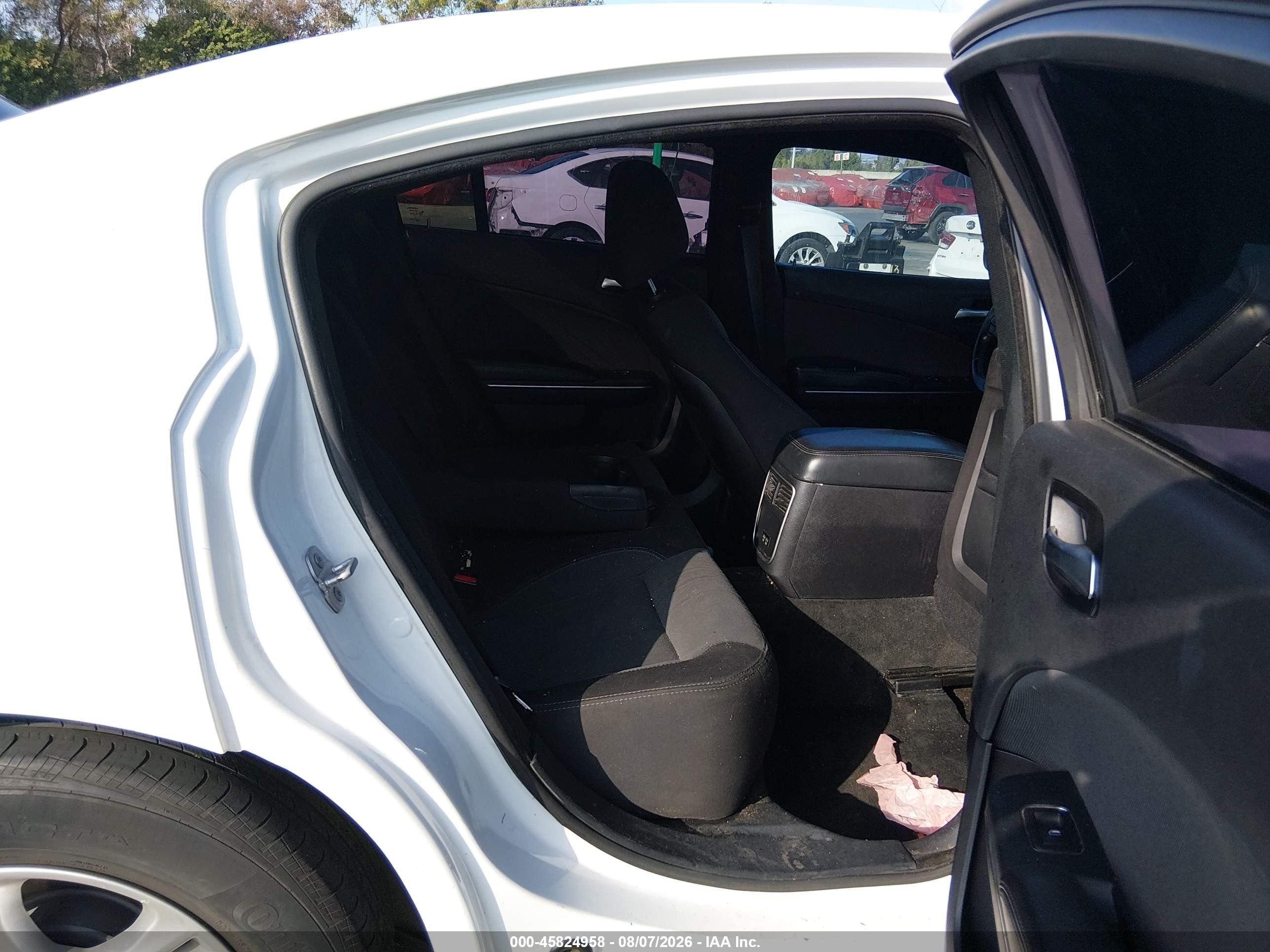 2015 Dodge Charger Se White vin: 2C3CDXBG2FH893429