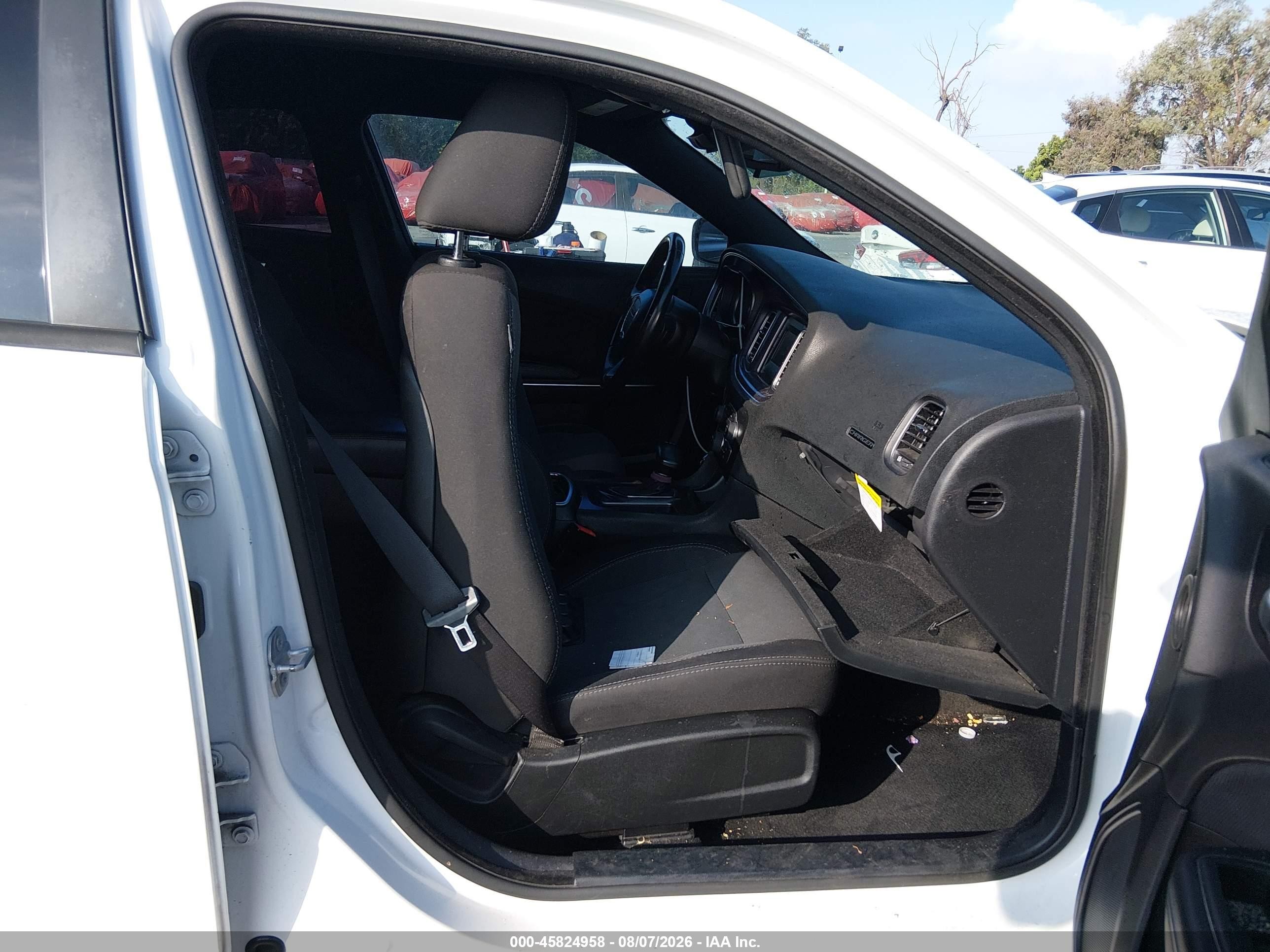 2015 Dodge Charger Se White vin: 2C3CDXBG2FH893429