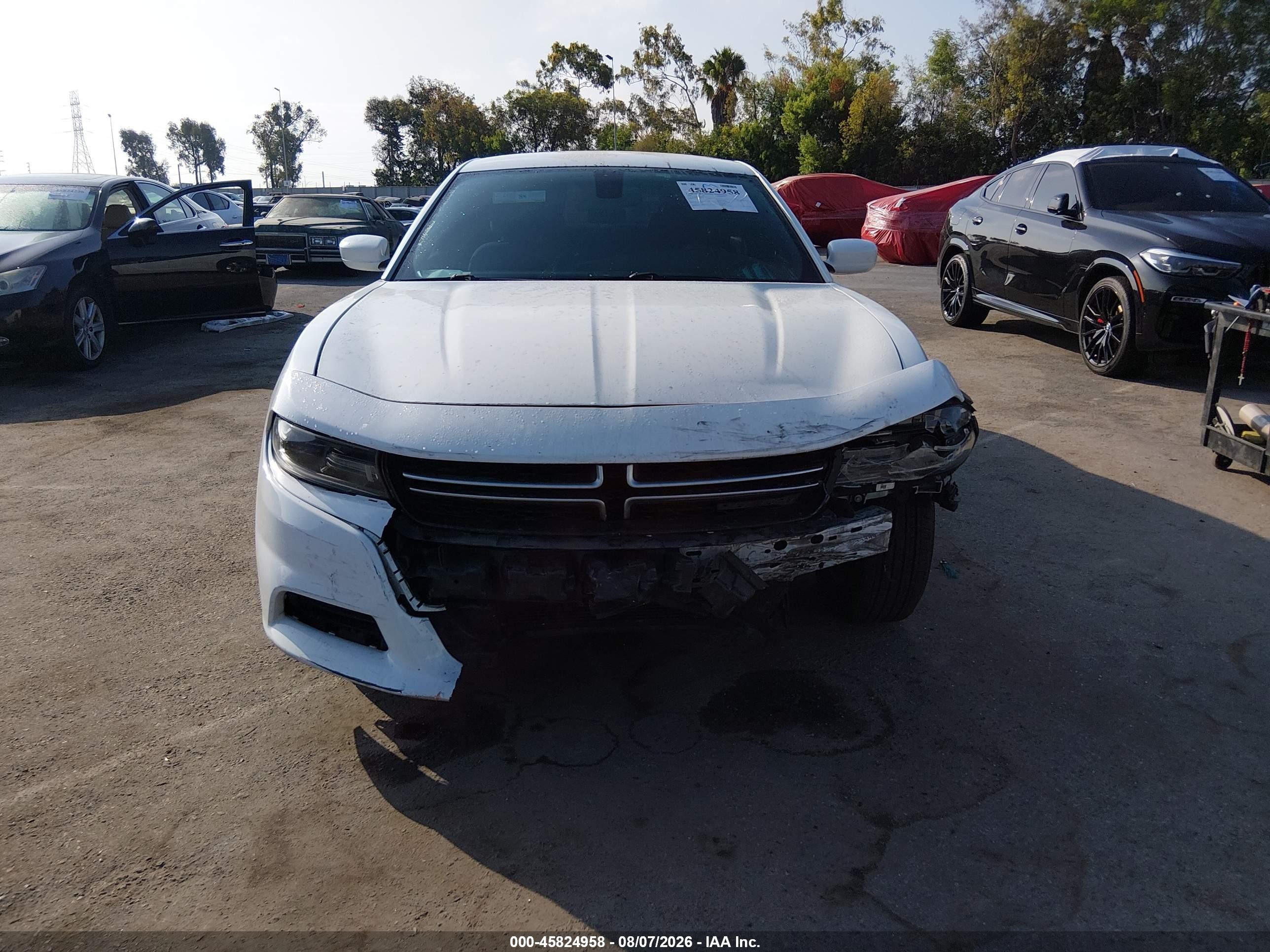 2015 Dodge Charger Se White vin: 2C3CDXBG2FH893429