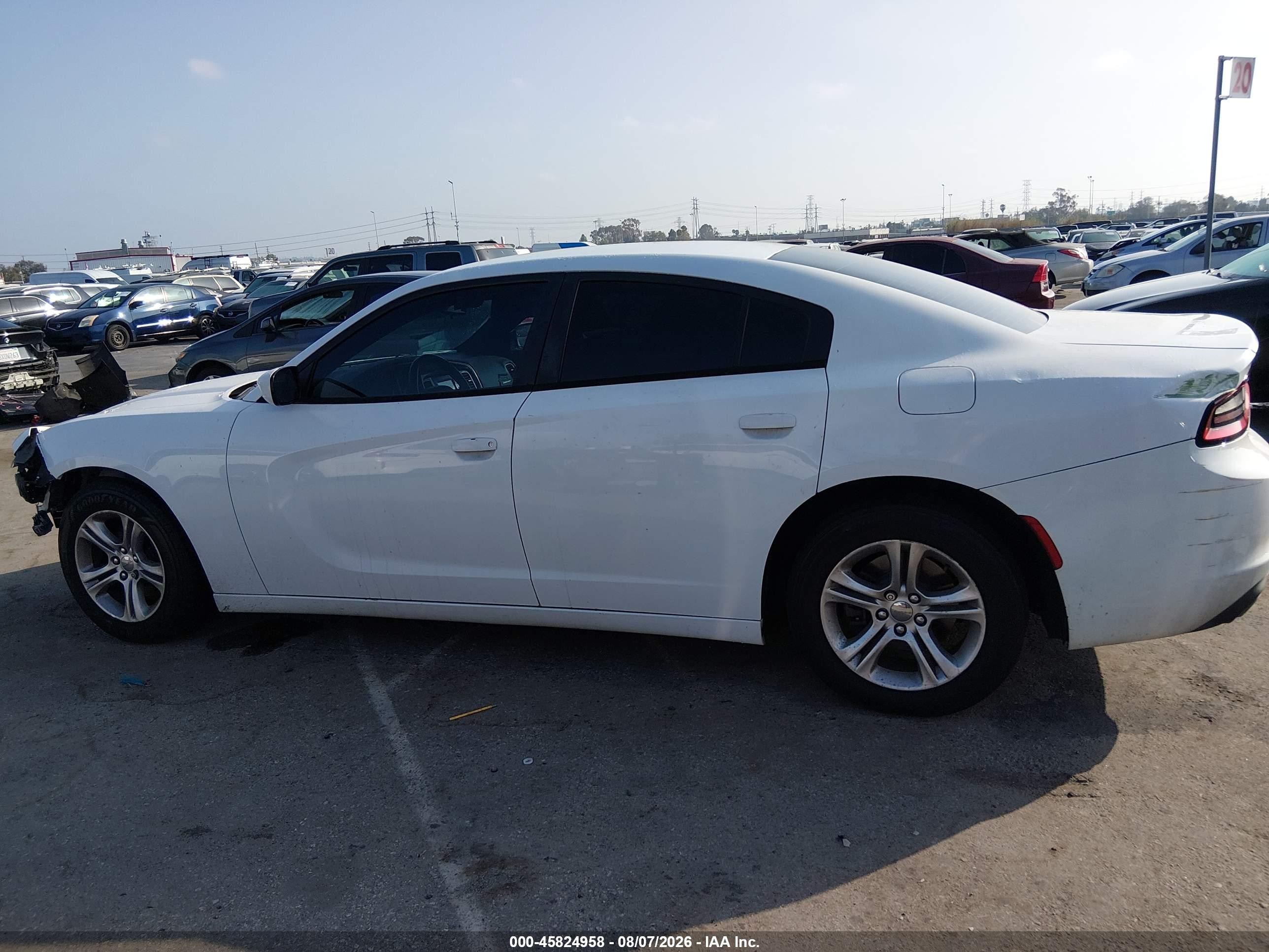 2015 Dodge Charger Se White vin: 2C3CDXBG2FH893429