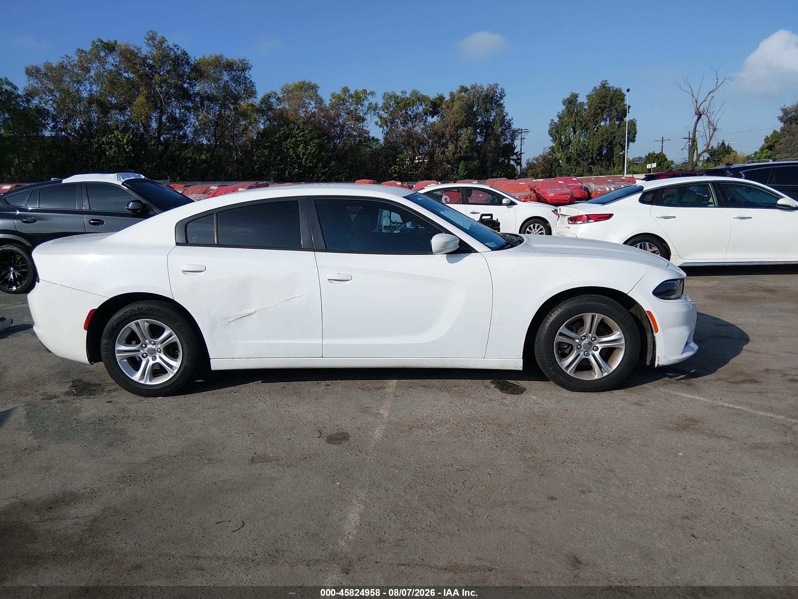 2015 Dodge Charger Se White vin: 2C3CDXBG2FH893429