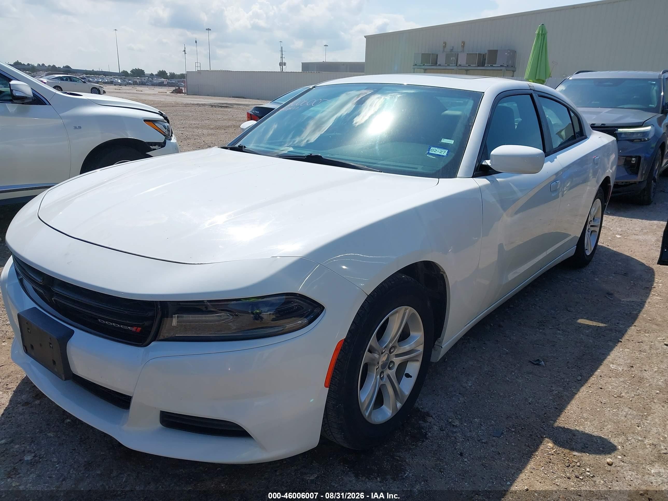 2020 Dodge Charger Sxt Rwd White vin: 2C3CDXBG2LH140642