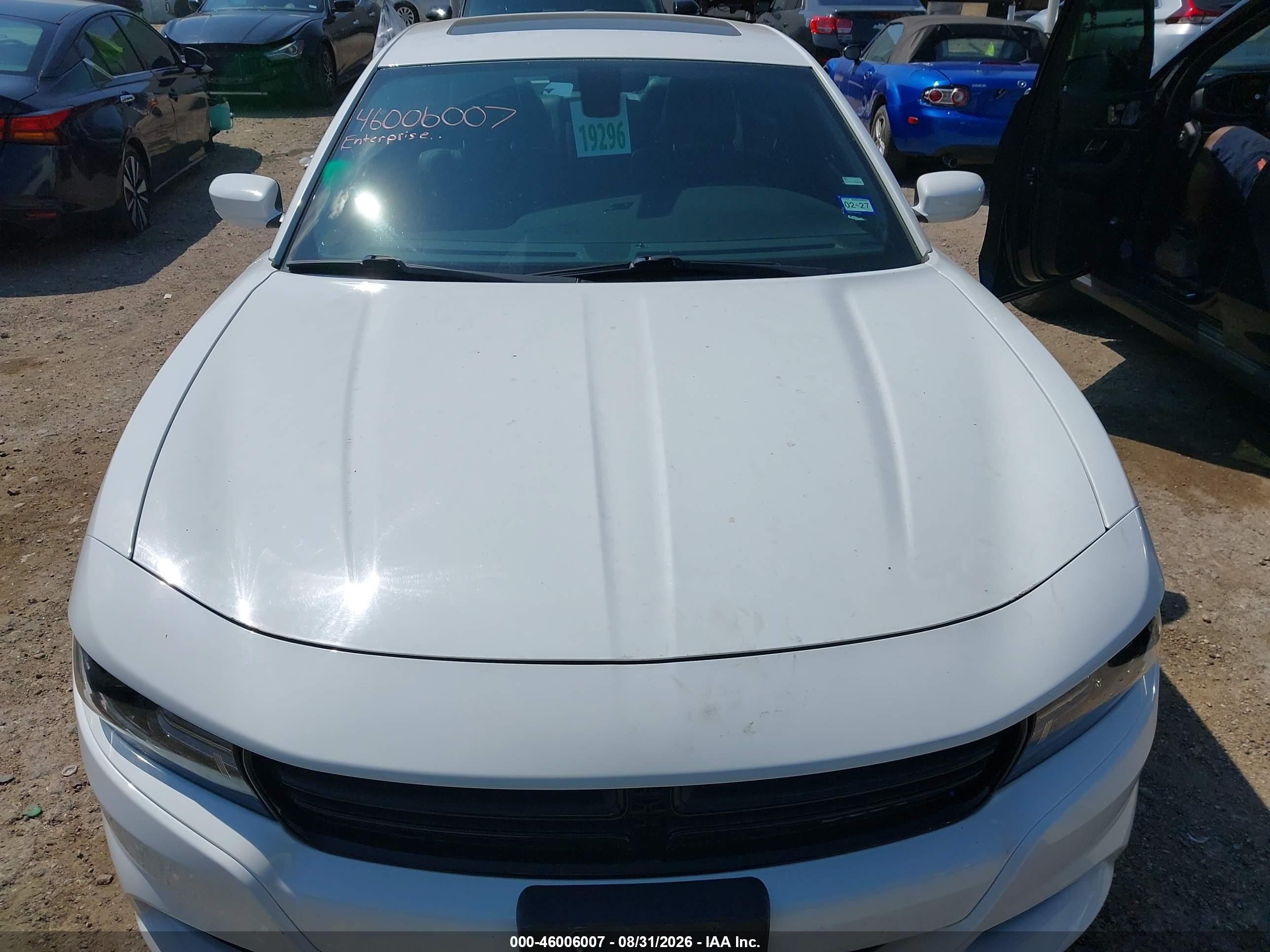 2020 Dodge Charger Sxt Rwd White vin: 2C3CDXBG2LH140642