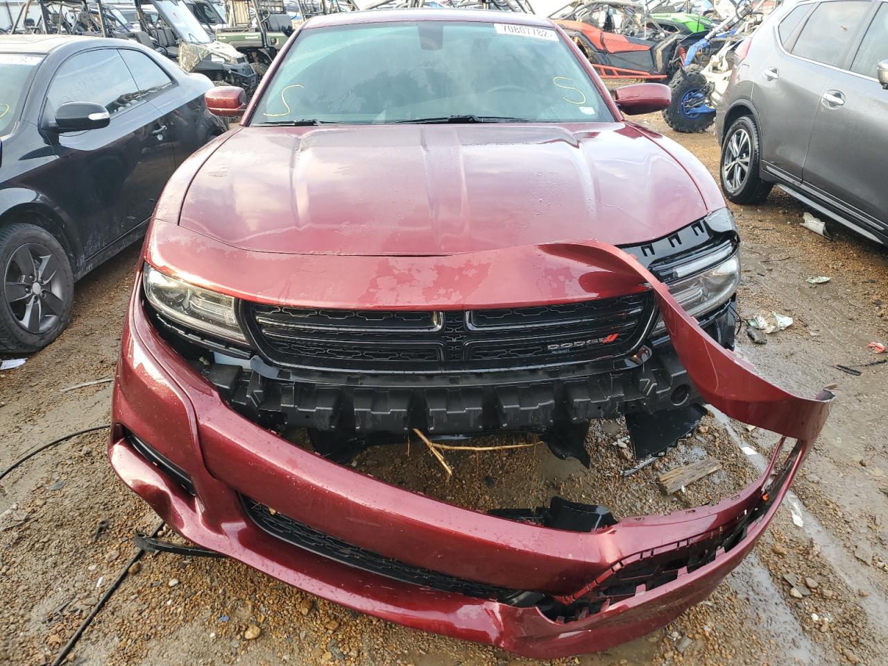 2020 Dodge Charger Sxt Burgundy vin: 2C3CDXBG2LH143993
