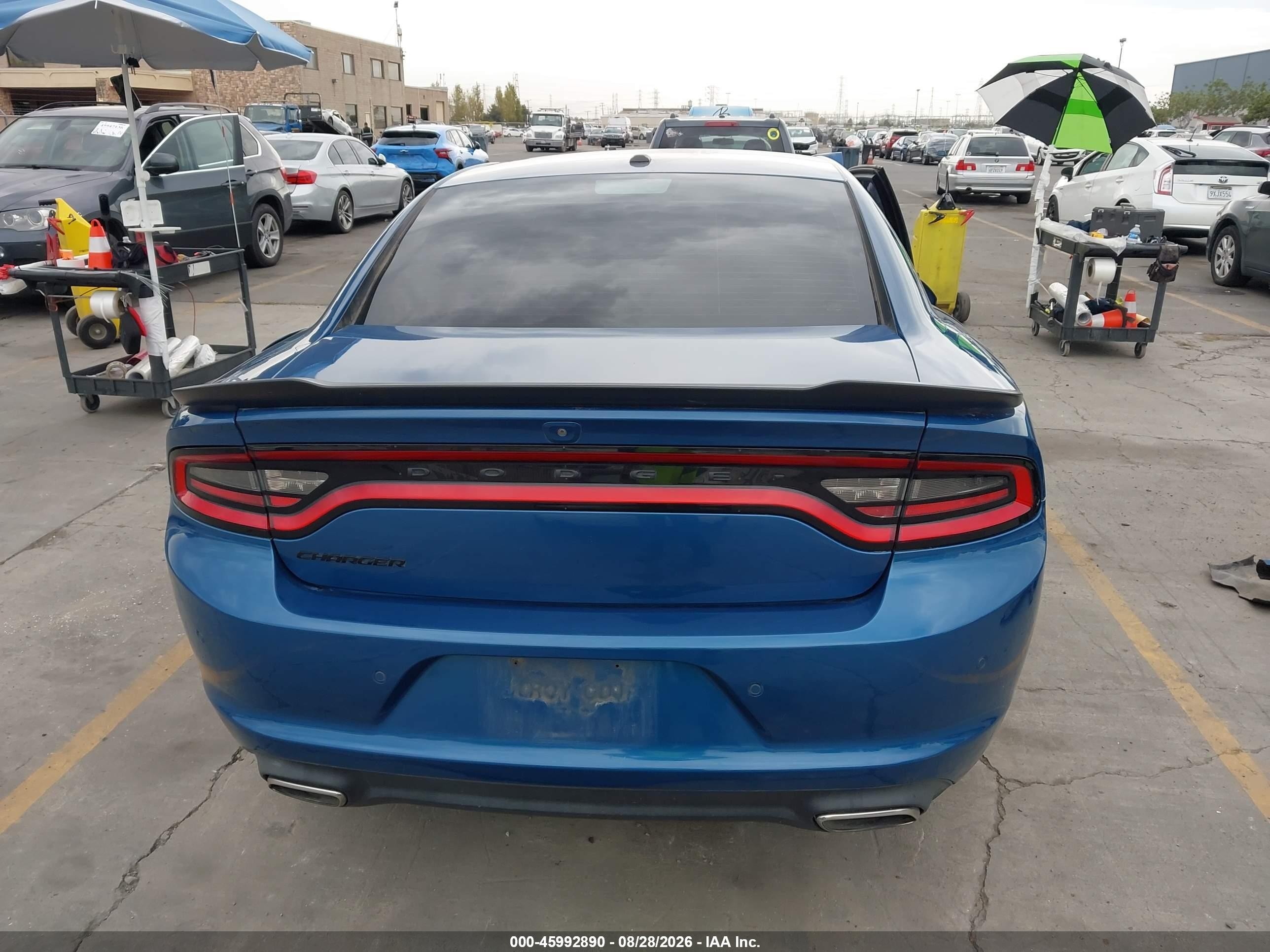 2020 Dodge Charger Sxt Rwd Blue vin: 2C3CDXBG2LH192787