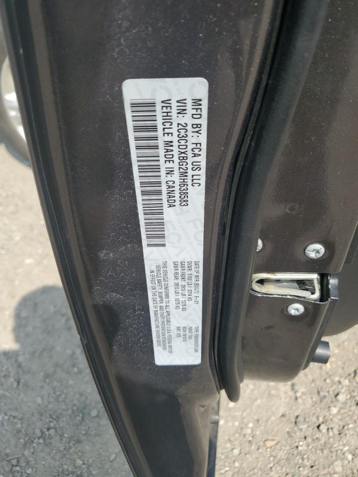 2021 Dodge Charger Sxt Серый vin: 2C3CDXBG2MH638583