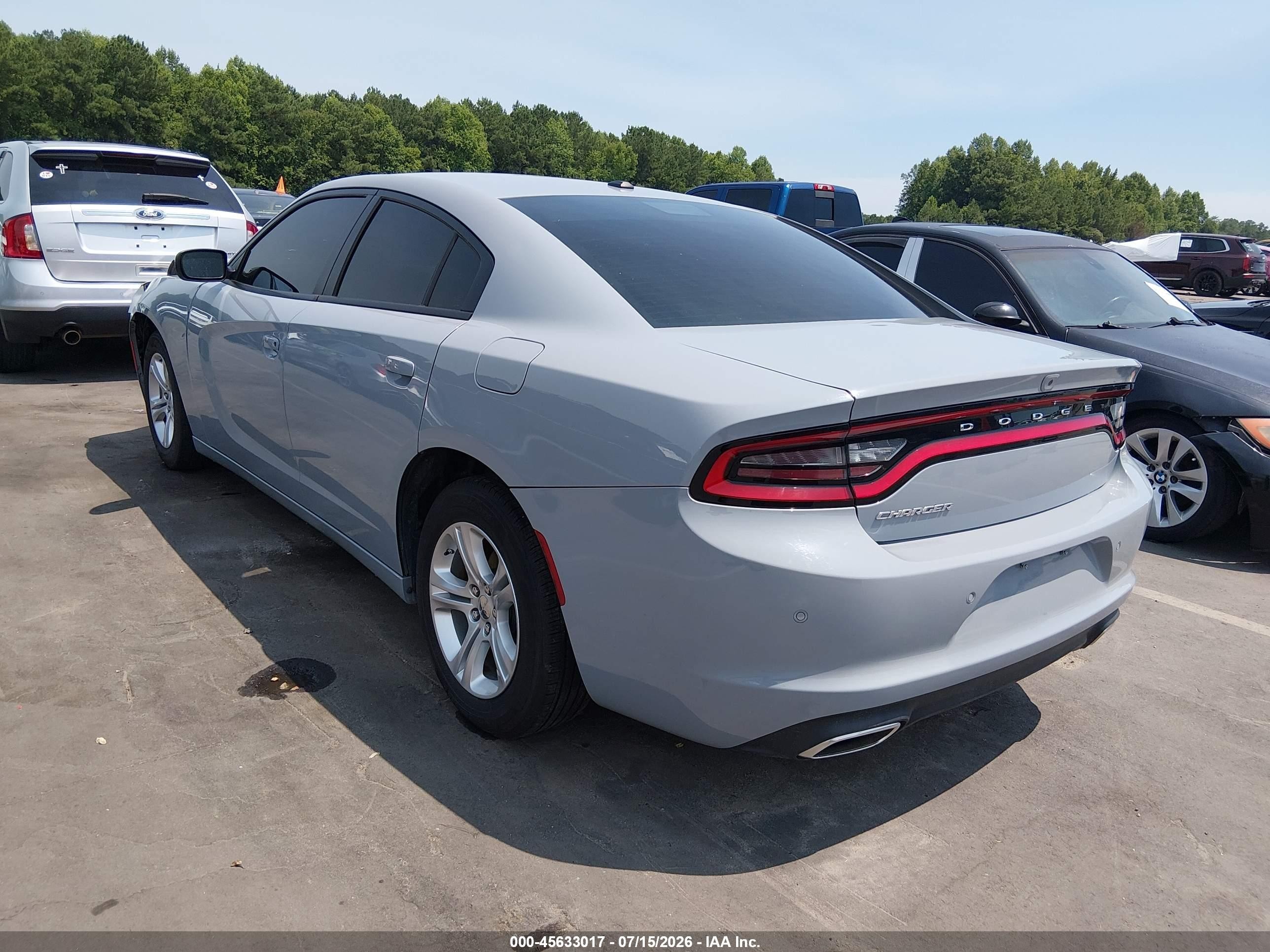 2022 Dodge Charger Sxt Rwd Gray vin: 2C3CDXBG2NH109829