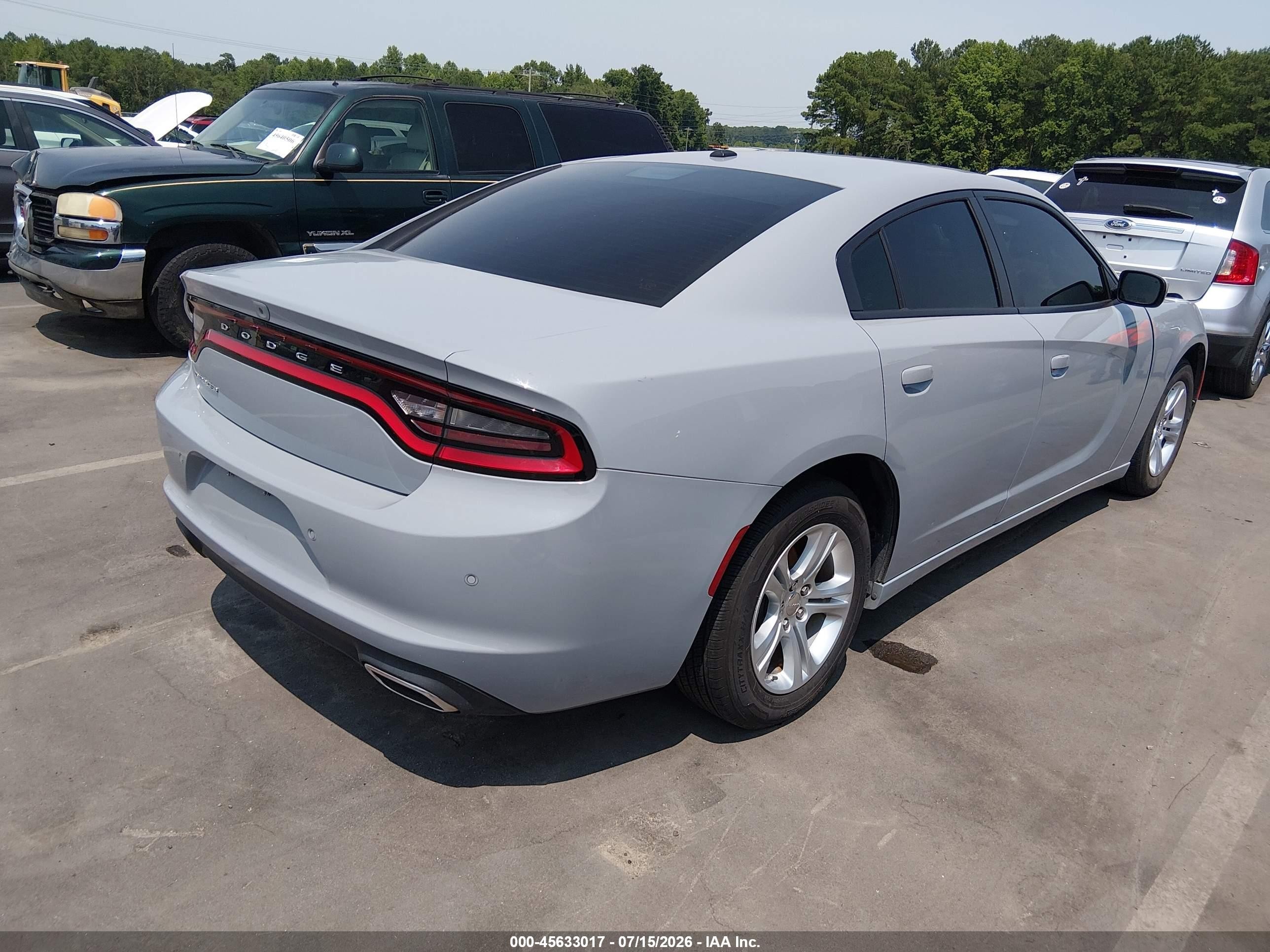 2022 Dodge Charger Sxt Rwd Gray vin: 2C3CDXBG2NH109829