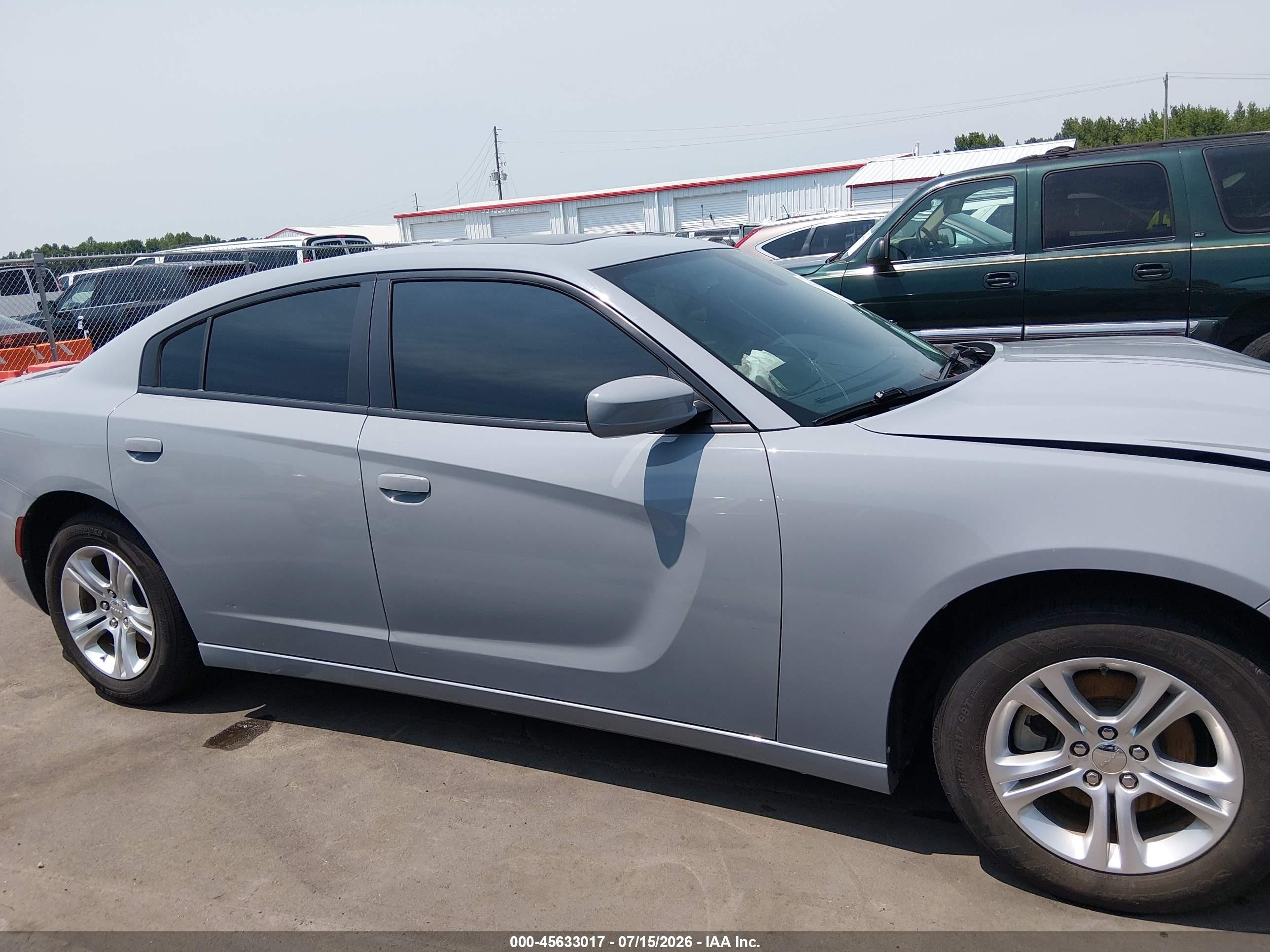 2022 Dodge Charger Sxt Rwd Gray vin: 2C3CDXBG2NH109829