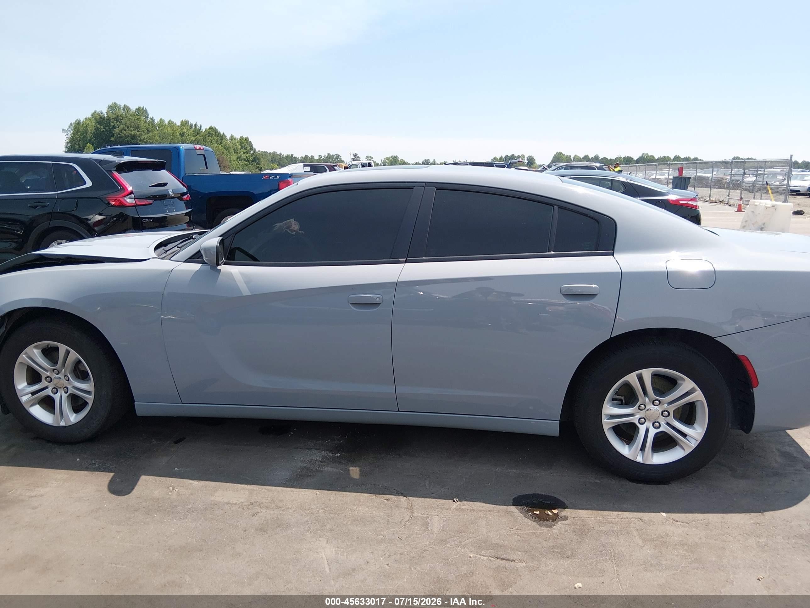 2022 Dodge Charger Sxt Rwd Gray vin: 2C3CDXBG2NH109829